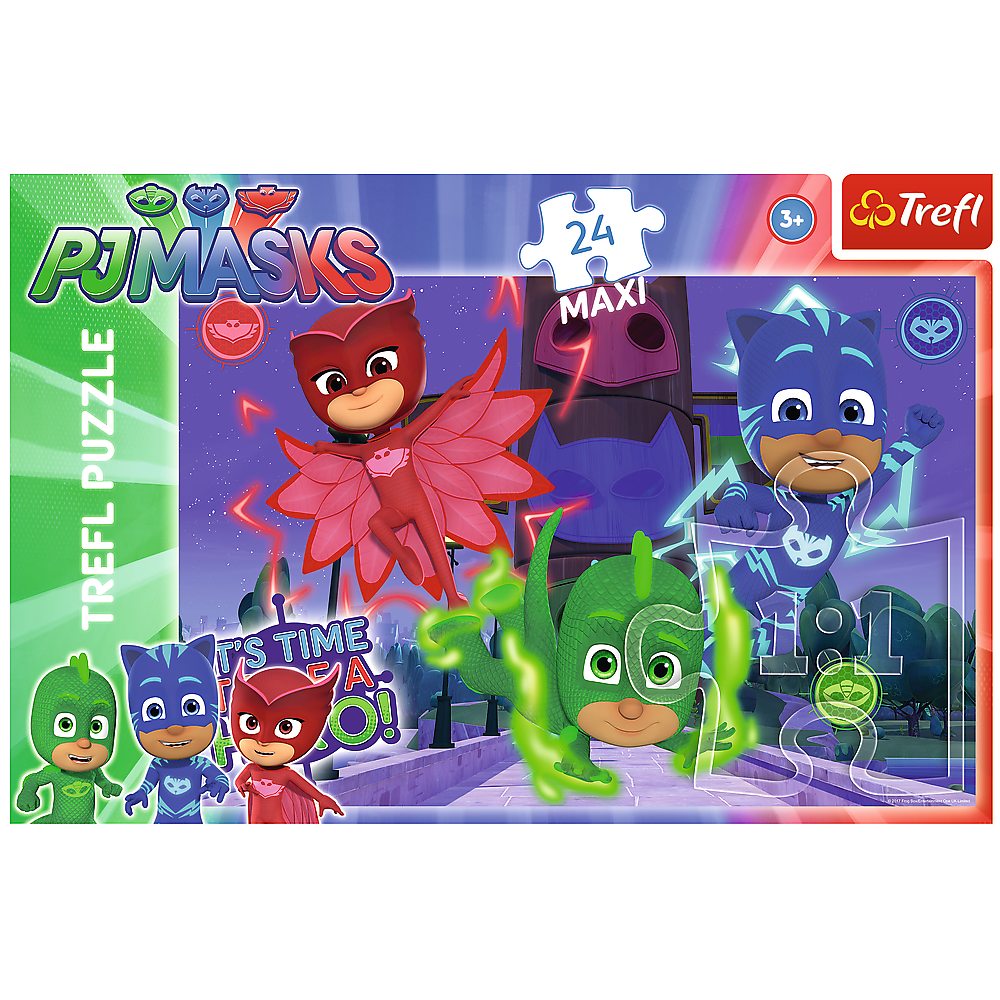 Puzzle Trefl Maxi Eroi in Pijama, Eroi Misteriosi 24 piese