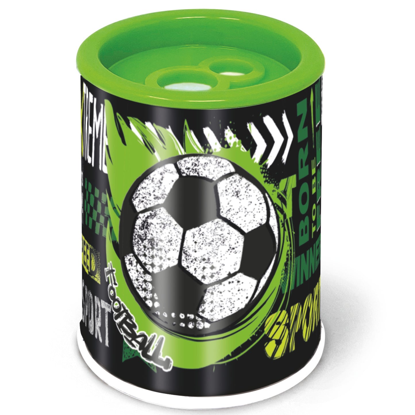 Ascutitoare de creion cu 2 gauri si container Fantasy, 6 modele (24 buc/display)