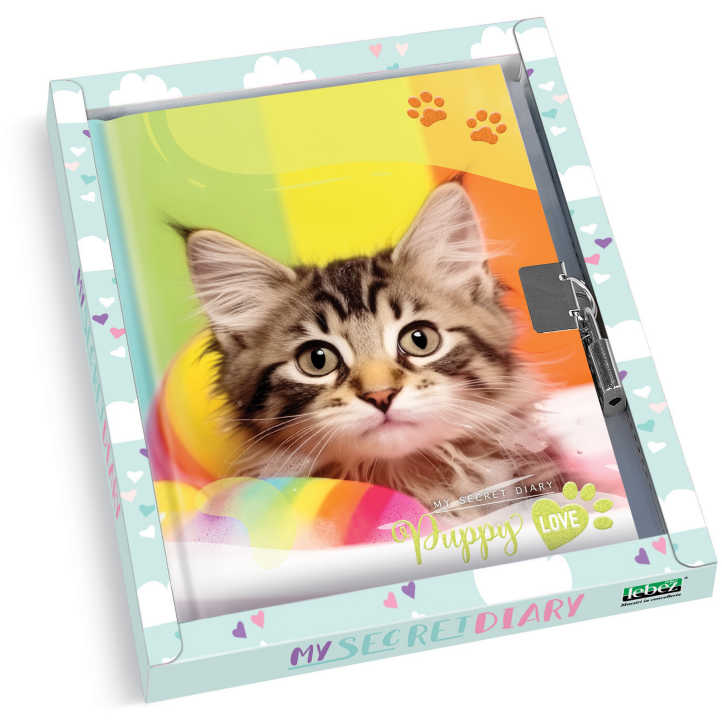 Jurnal Puppy, cu cutie cadou, 80 de pagini, 13 x 18 cm (6 buc/display)