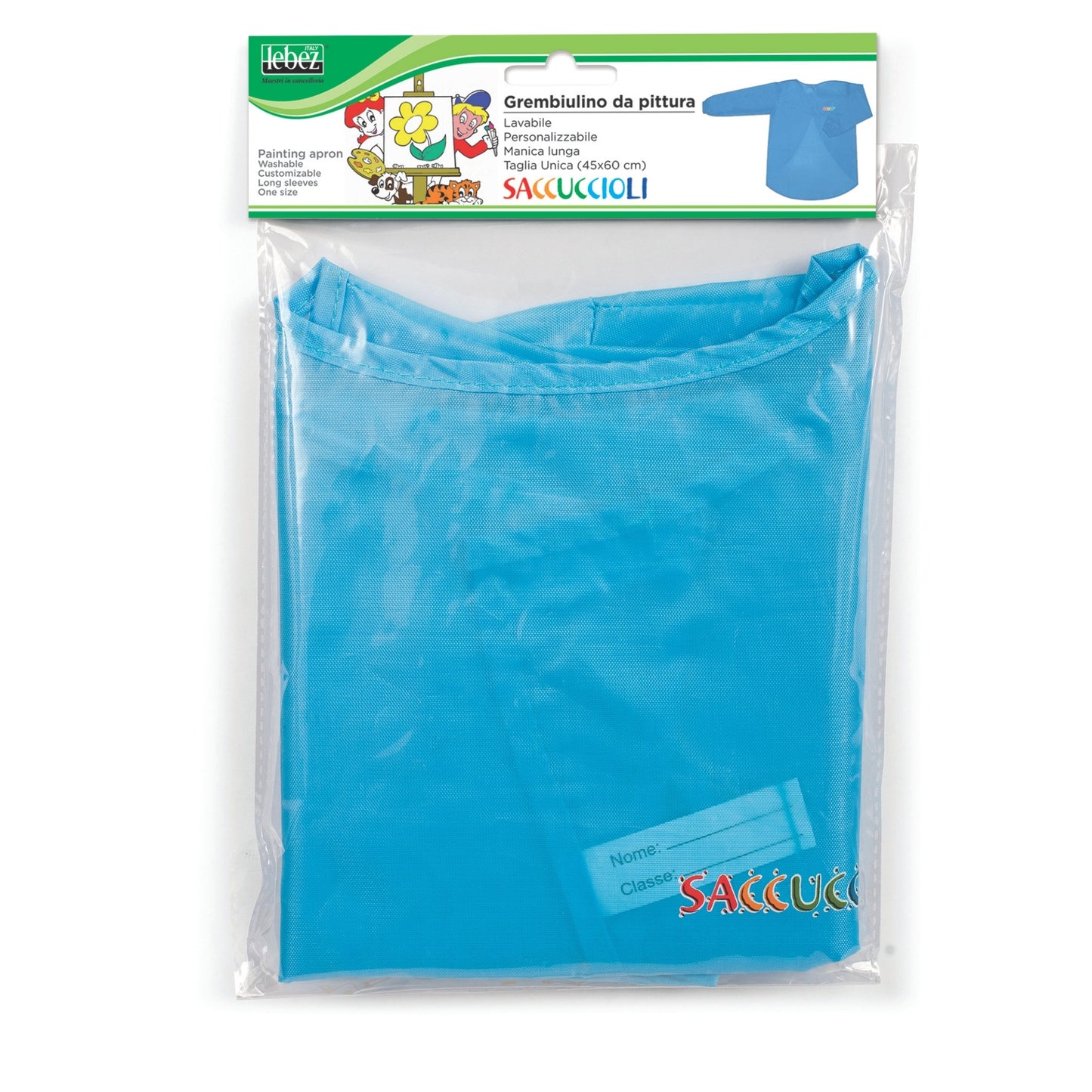 Sort pentru pictura cu maneca lunga din poliester, 4 culori disponibile