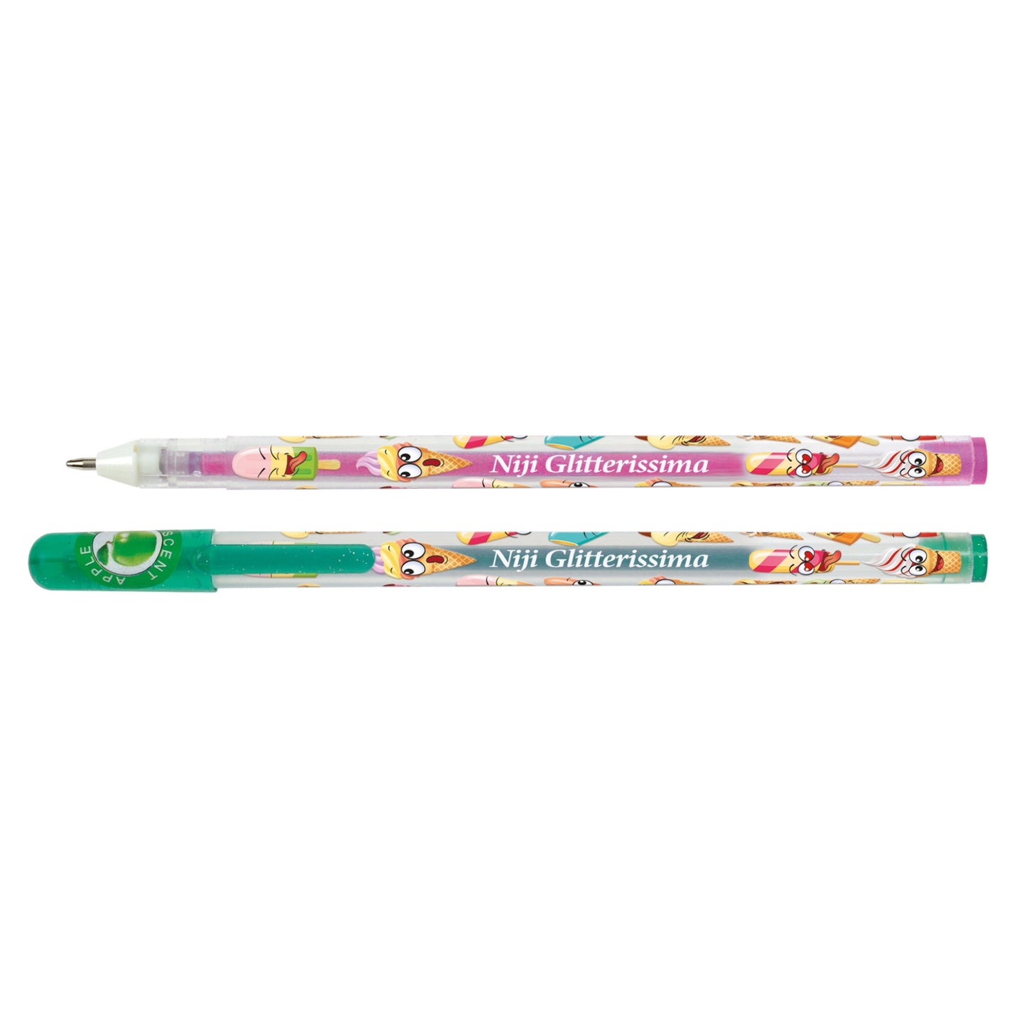 Pixuri cu sclipici parfumat, in carcasa, 12 culori (12 buc/display)