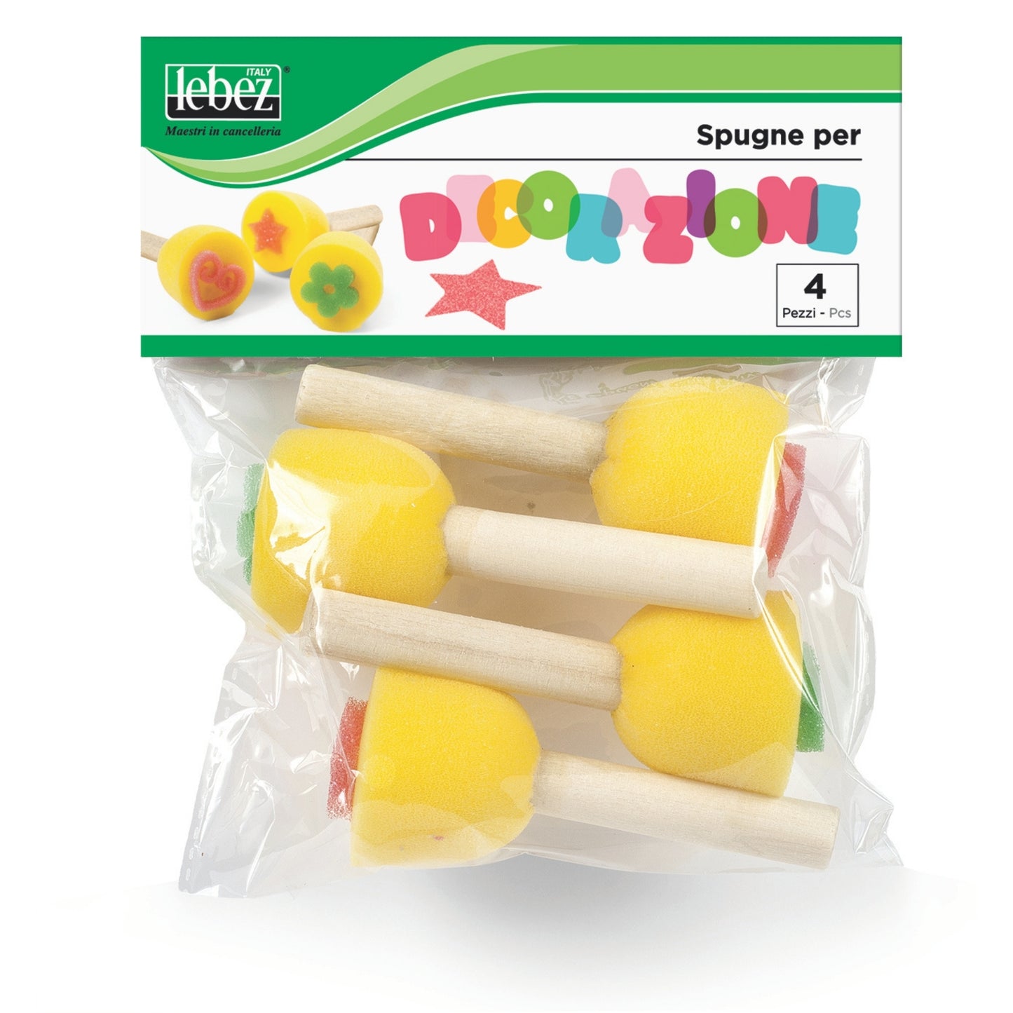 Pensula, set 4 buretei (blister)