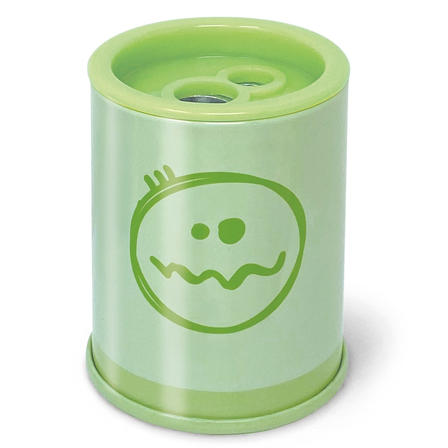 Ascutitoare de creion cu 2 gauri si container Pastel, 6 modele (24 buc/display)
