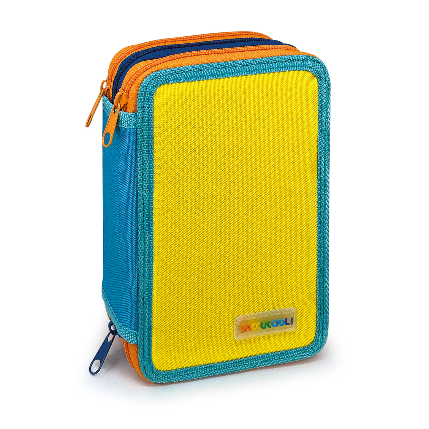 Penar echipat - Color Block Basic cu 3 fermoare (18 markere si 18 creioane colorate) - 13 x 20 x 6.5 cm (12buc/display)