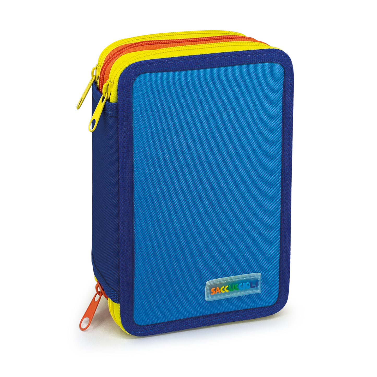 Penar echipat - Color Block Basic cu 3 fermoare (18 markere si 18 creioane colorate) - 13 x 20 x 6.5 cm (12buc/display)