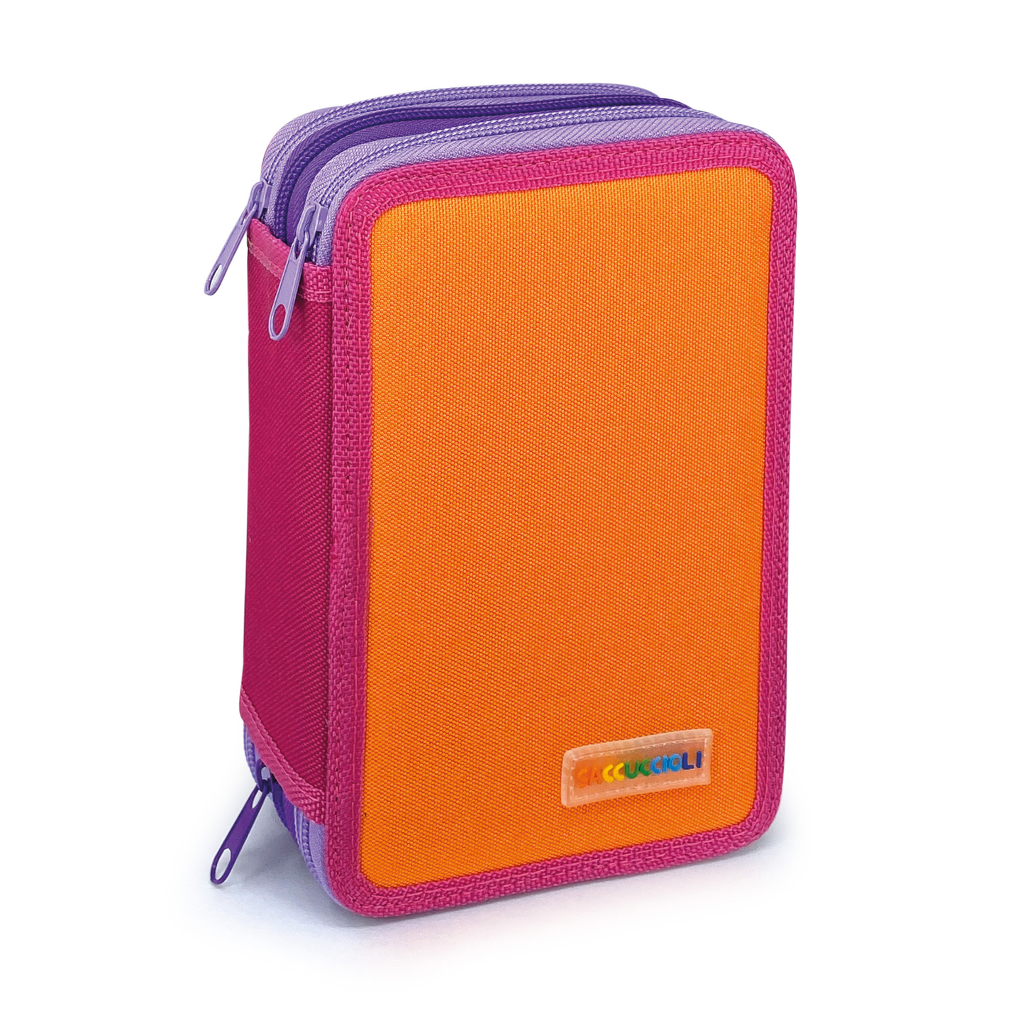 Penar echipat - Color Block Basic cu 3 fermoare (18 markere si 18 creioane colorate) - 13 x 20 x 6.5 cm (12buc/display)
