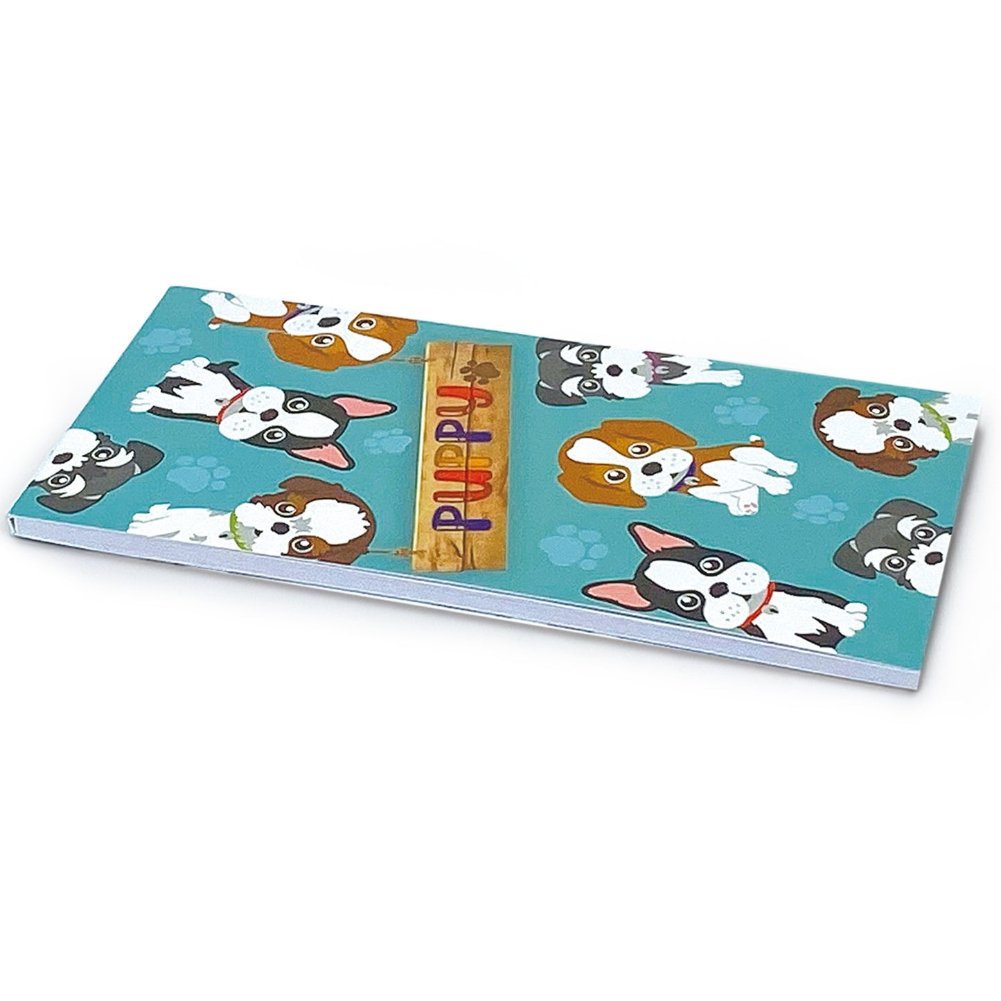 Set scolar Puppy (1 radiera, 1 ascutitoare, 1 rigla de 15 cm, 1 creion, 1 mini blocnotes)