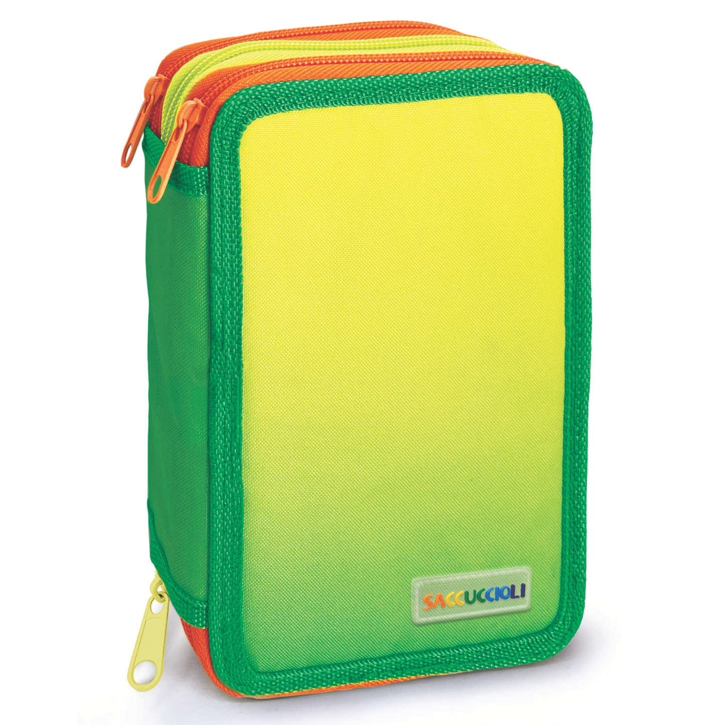 Penar echipat - Color Block cu 3 fermoare (18 markere si 12 creioane colorate) - 13 x 20 x 6.5 cm (12 buc/display)