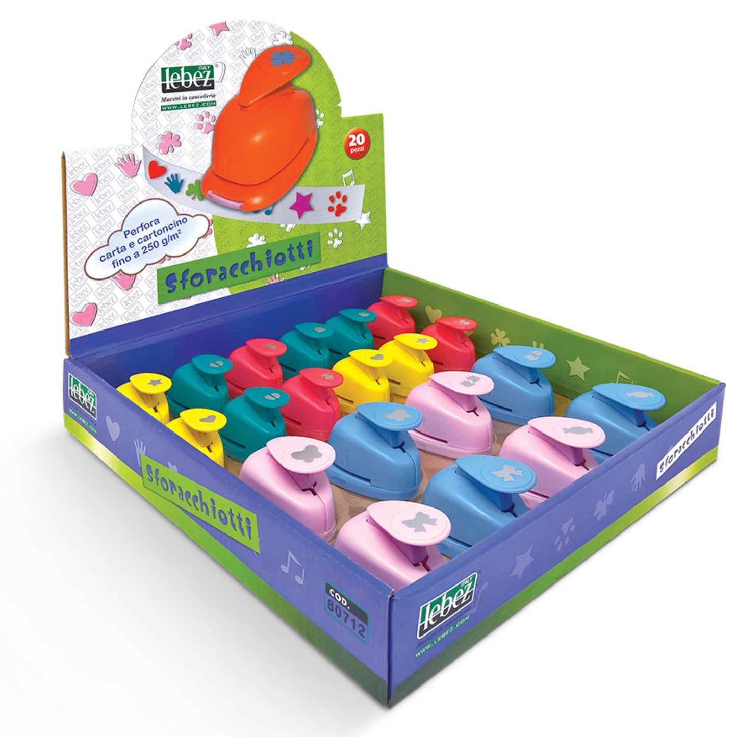 Perforatoare diverse forme (24 buc/display)