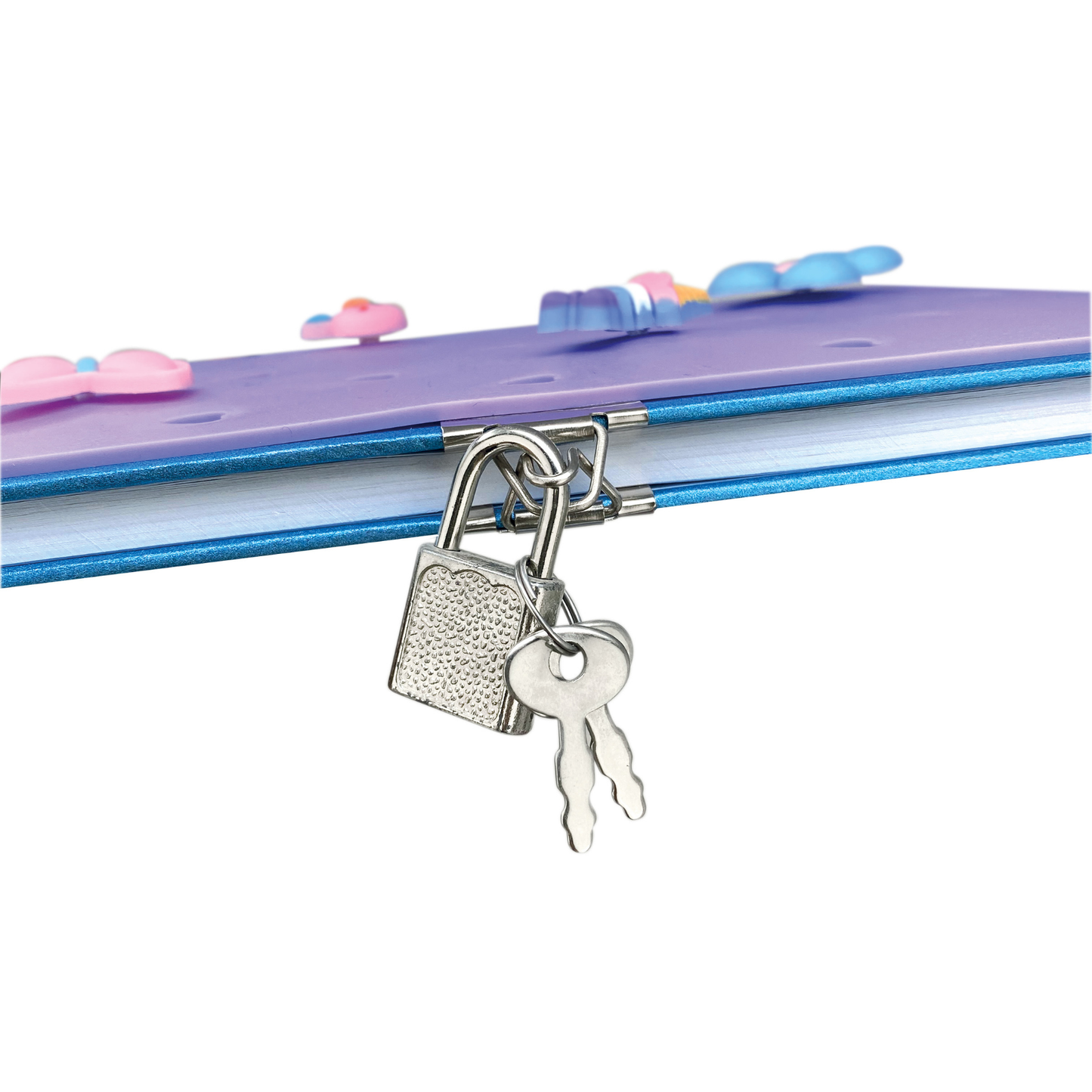 Jurnal Joy Pins, cu decoratiuni 3D, 80 de pagini, 13.5 x 21 cm (6 buc/display)