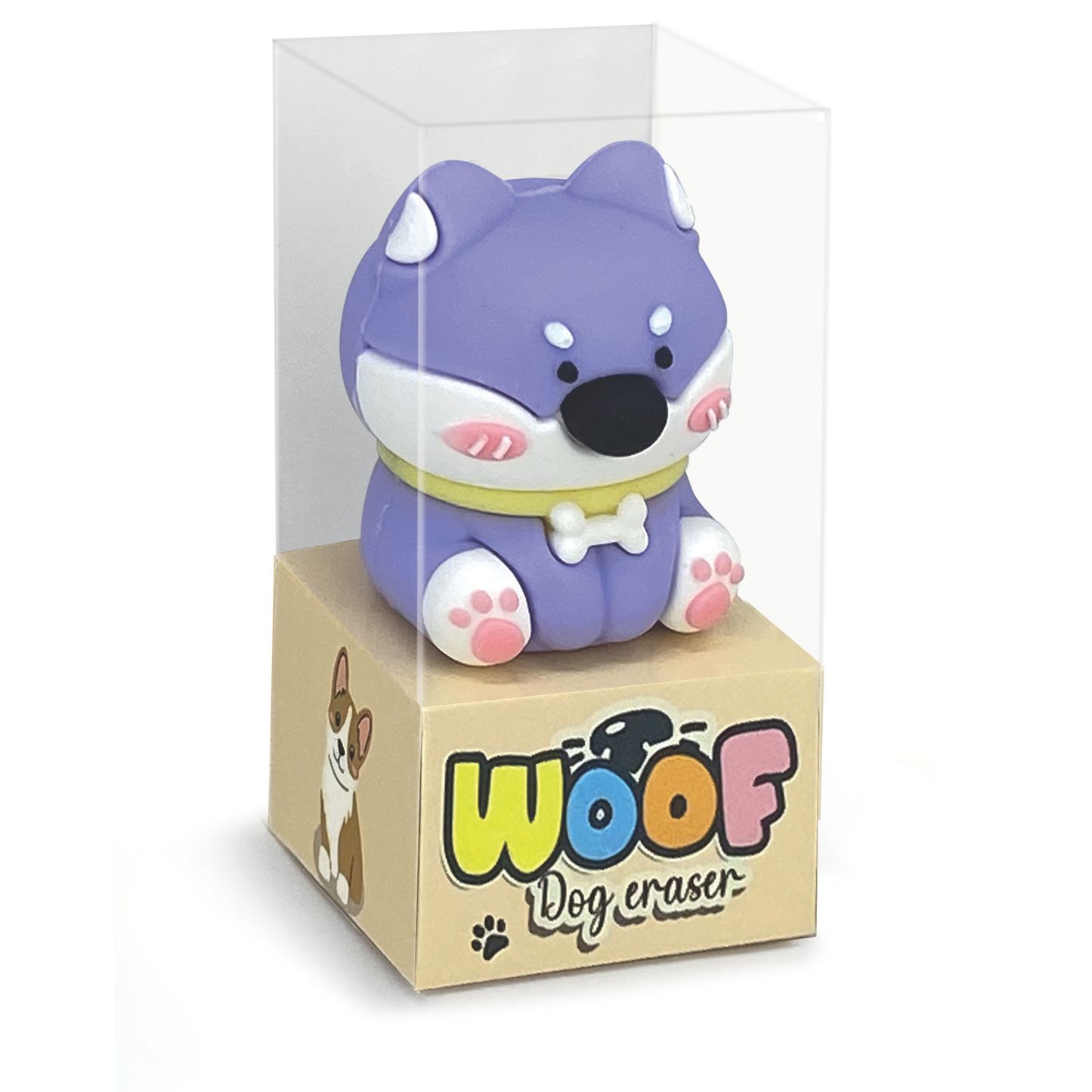 Radiera Woof, 3 modele (24 buc/display)