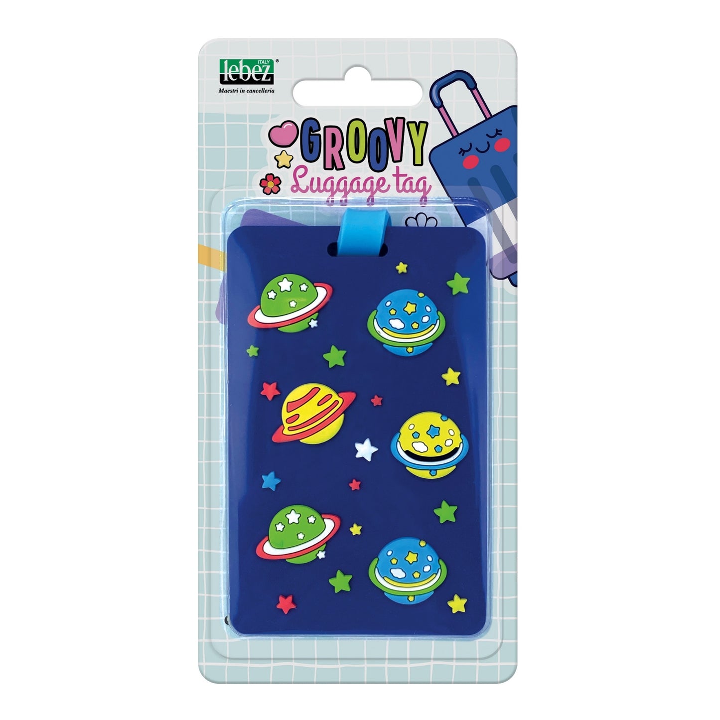 Etichete pentru bagaj cu decoratiuni in relief (24 buc/display)