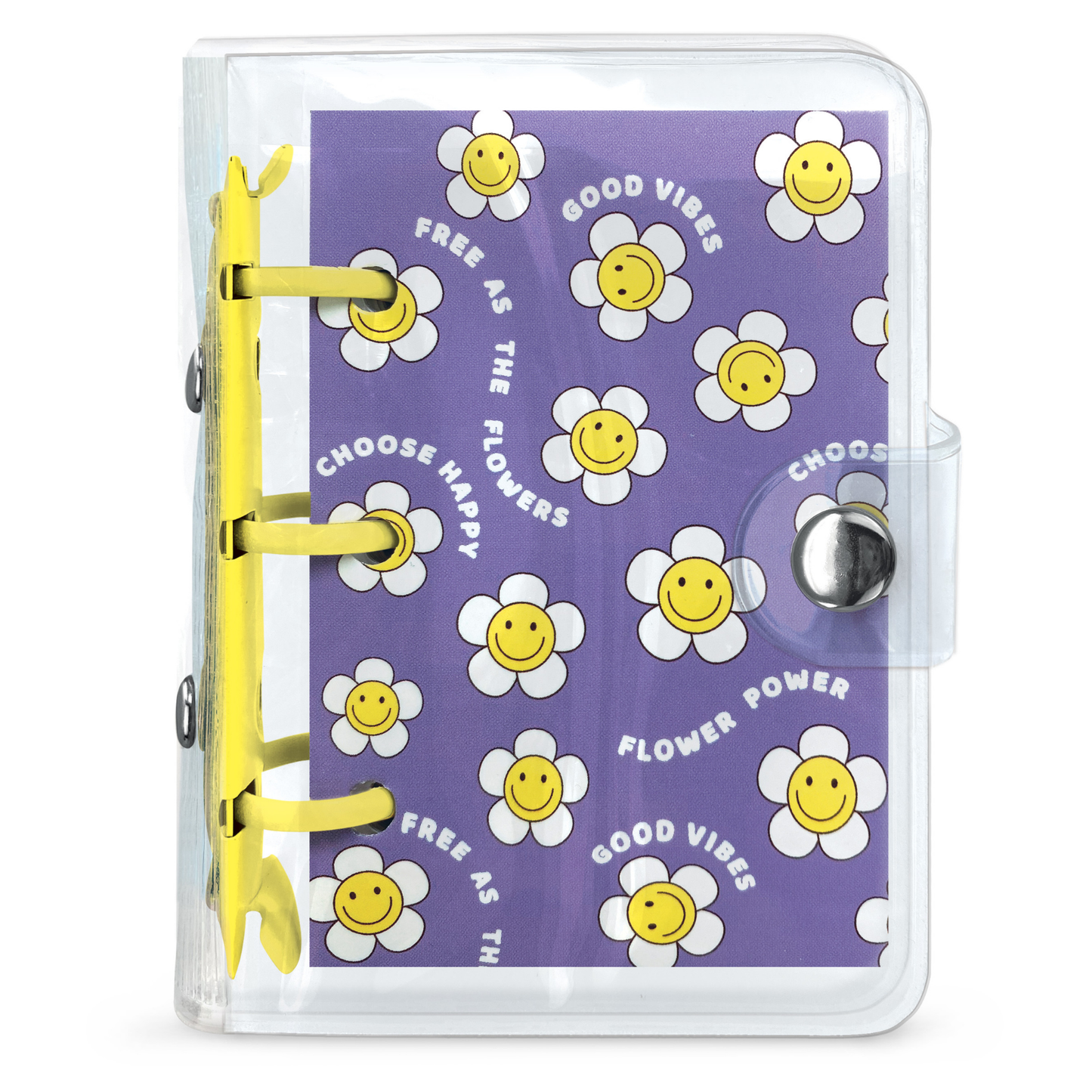 Mini Notebook cu breloc din silicon, 100 pagini liniate, 6.5 x 9.5 cm (12 buc/display)