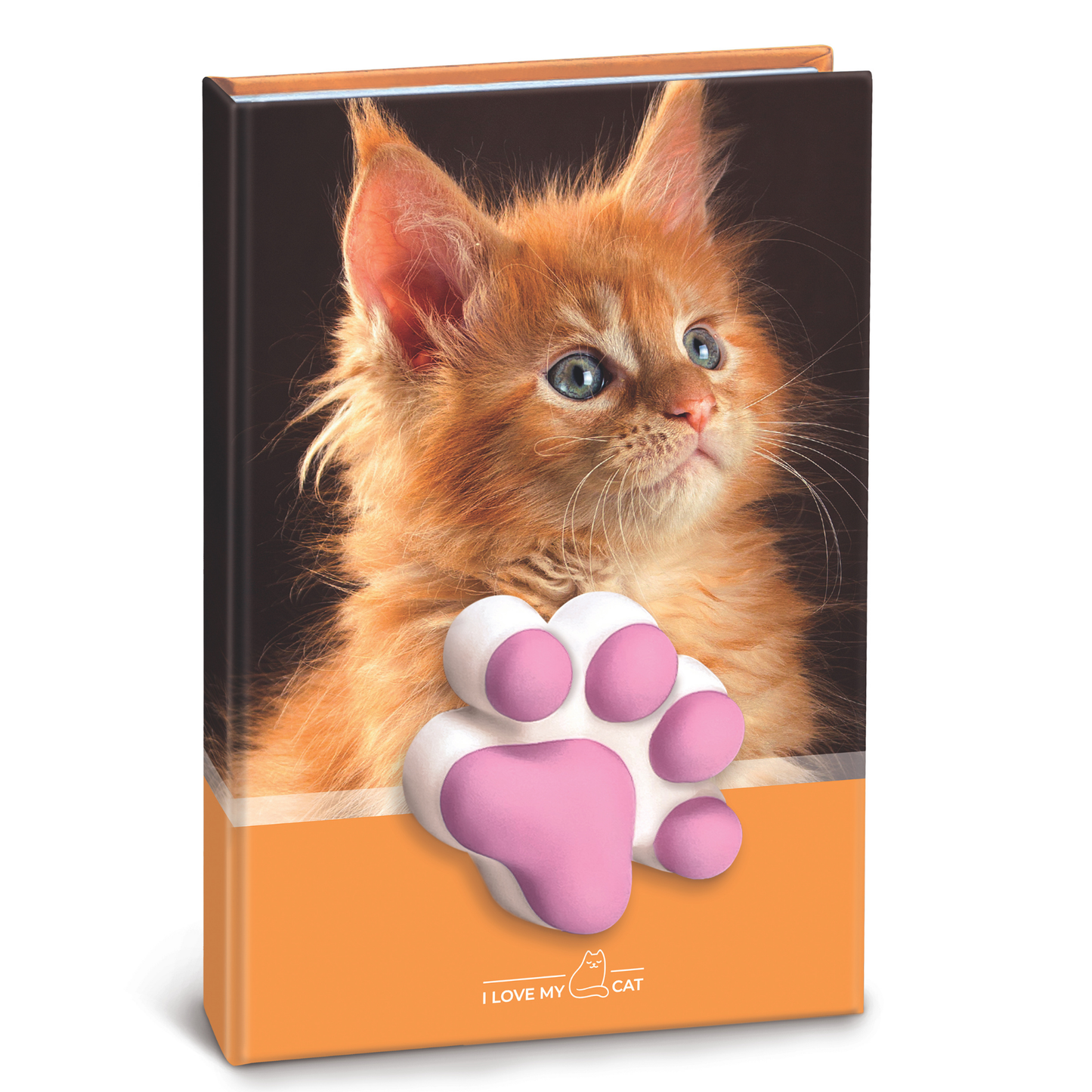 Agenda nedatata cu pisicute squishy pe coperta, 80 de pagini albe, 10 x 15 cm (12 buc/display)