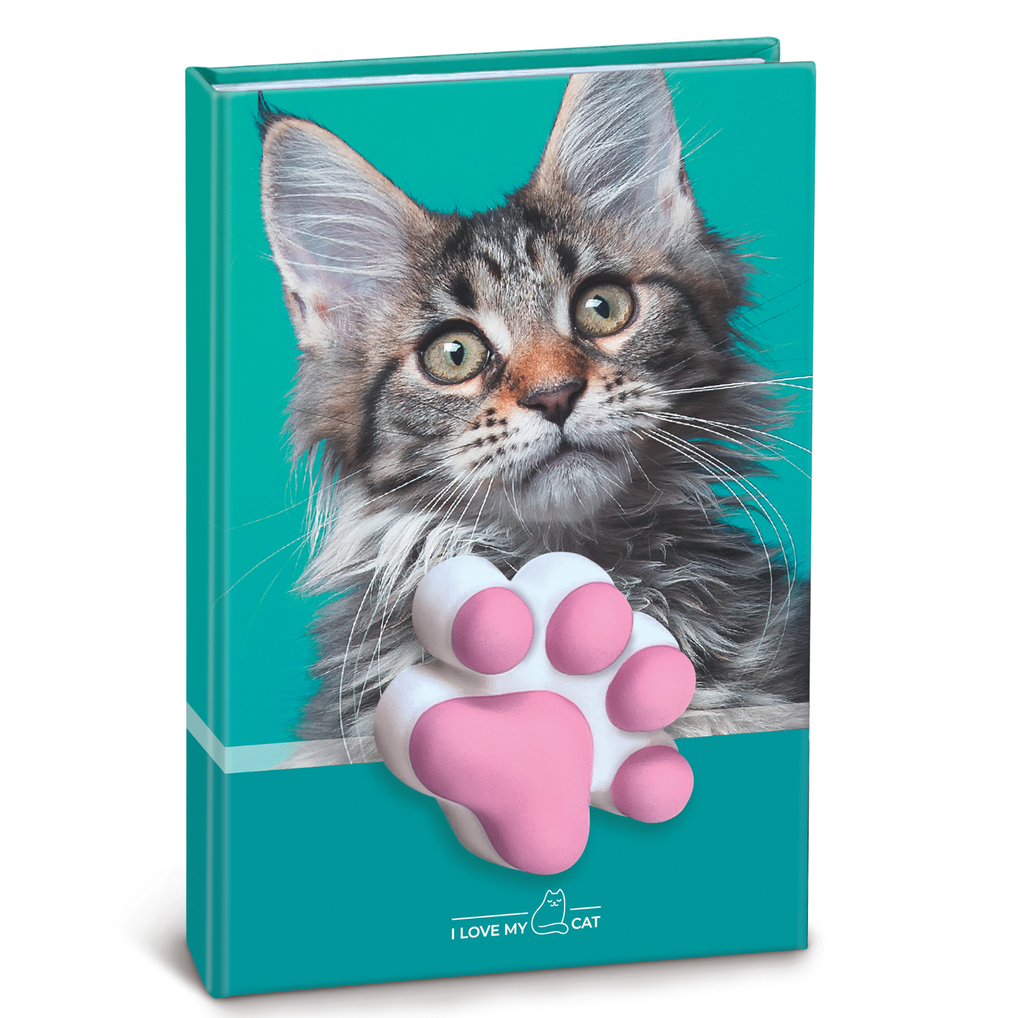 Agenda nedatata cu pisicute squishy pe coperta, 80 de pagini albe, 10 x 15 cm (12 buc/display)