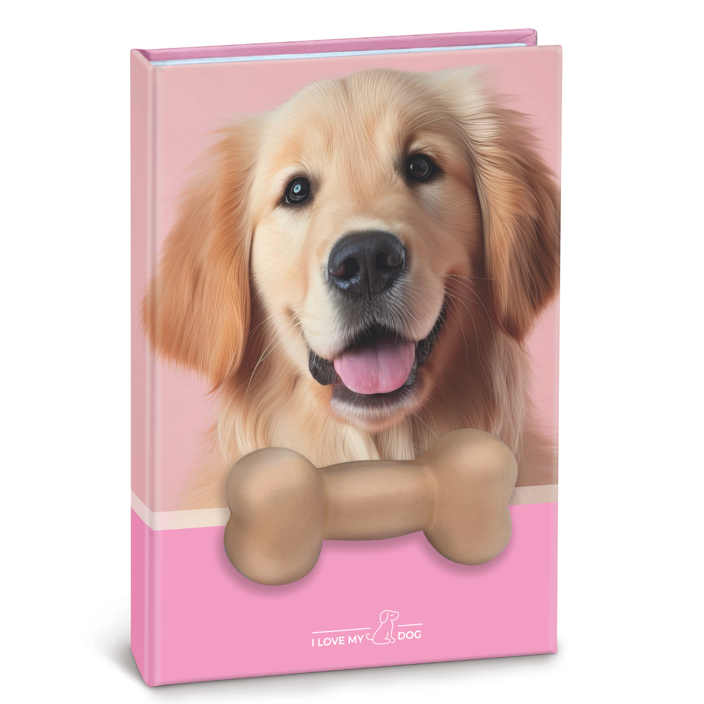 Agenda nedatata cu catei squishy pe coperta, 80 de pagini albe, 10 x 15 cm (12 buc/display)