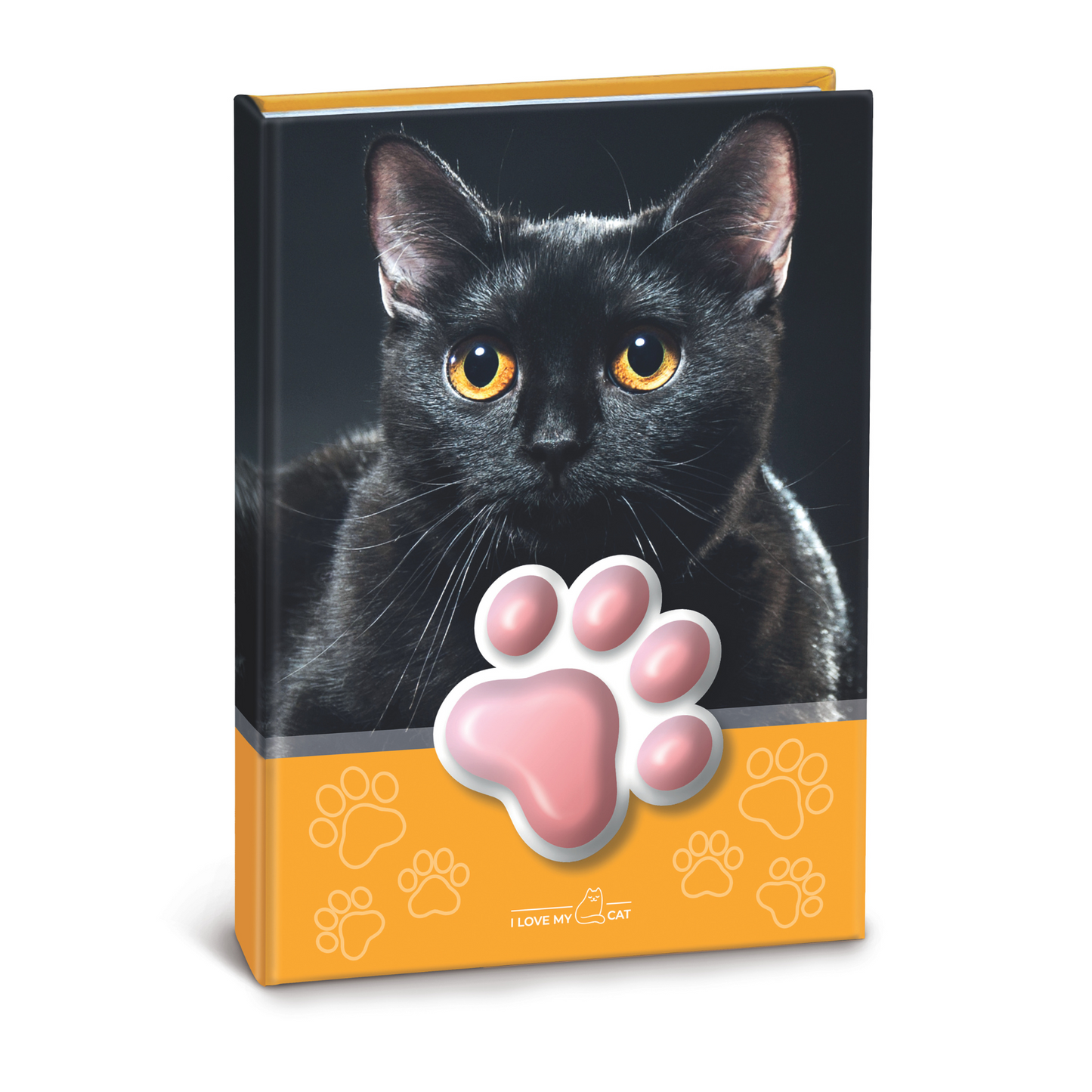 Agenda cu pisicute squishy pe coperta, 100 de pagini personalizate, 13 x 18 cm (12 buc/display)