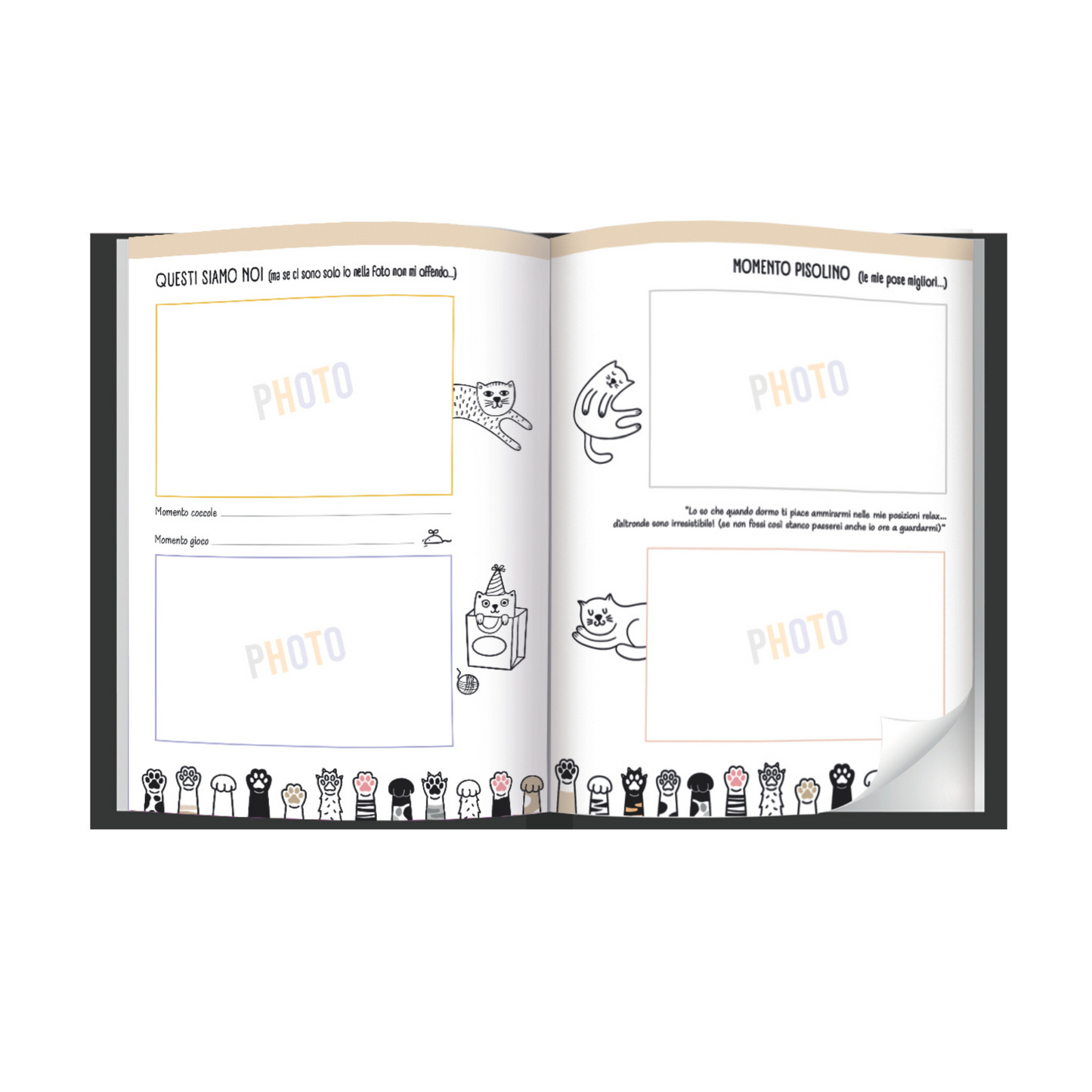 Agenda cu pisicute squishy pe coperta, 100 de pagini personalizate, 13 x 18 cm (12 buc/display)
