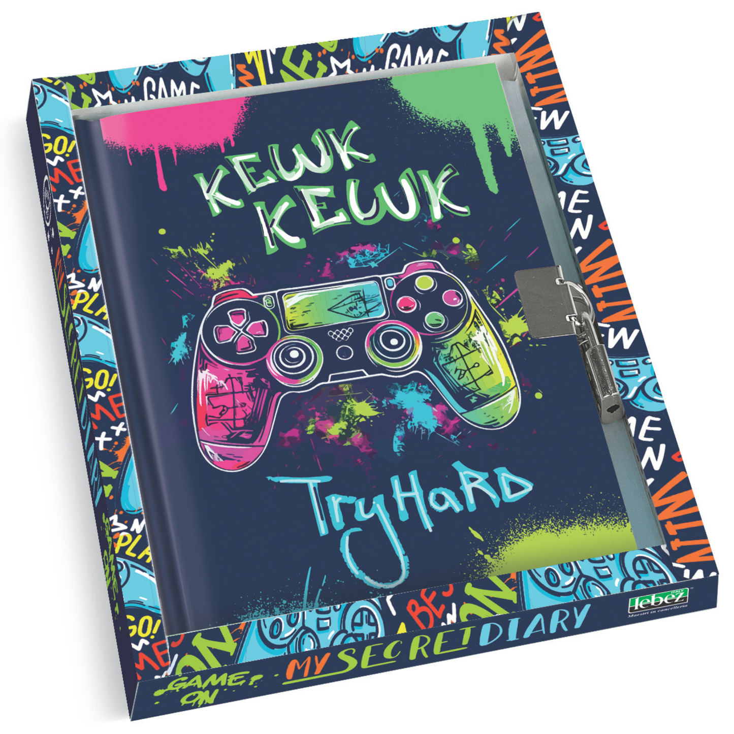 Jurnal Gaming, cu cutie cadou, 80 de pagini, 13 x 18 cm (6 buc/display)