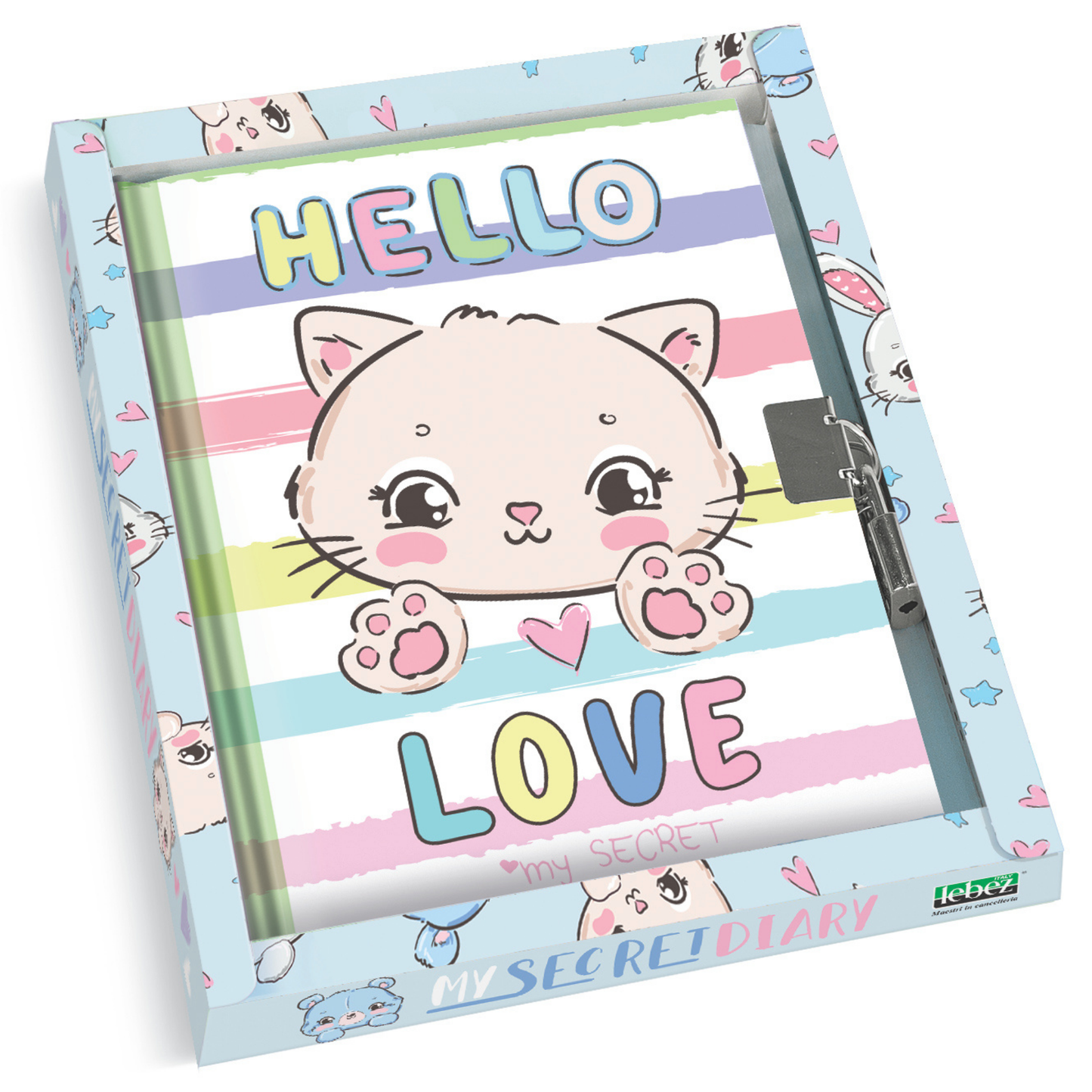 Jurnal Love, cu cutie cadou, 80 de pagini, 13 x 18 cm (6 buc/display)