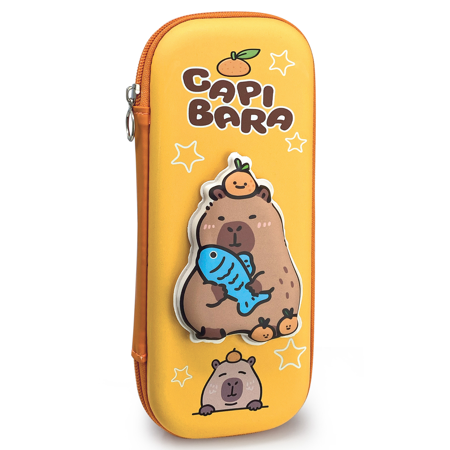 Penar - Panda & Capibara cu fermoar si model 3D - 9.5 x 23 x 3.8 cm (12buc/display)