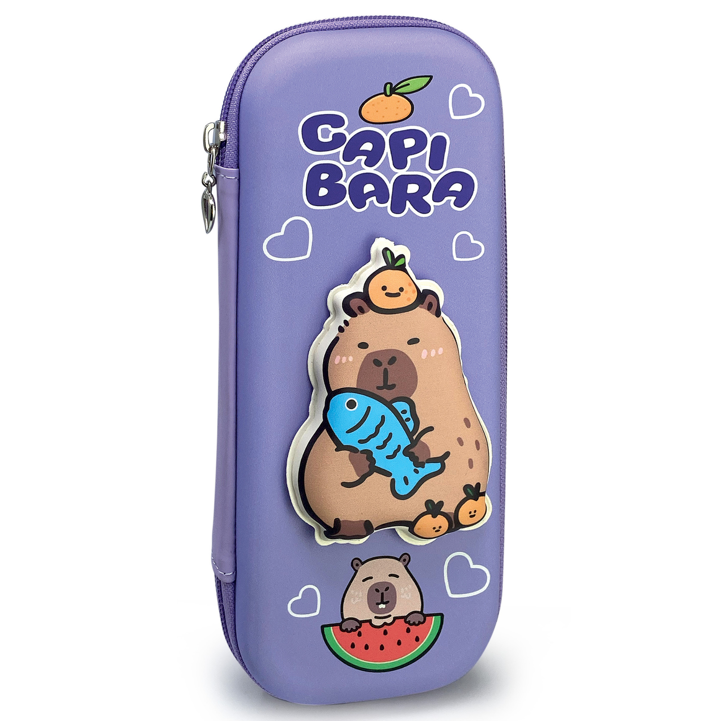 Penar - Panda & Capibara cu fermoar si model 3D - 9.5 x 23 x 3.8 cm (12buc/display)