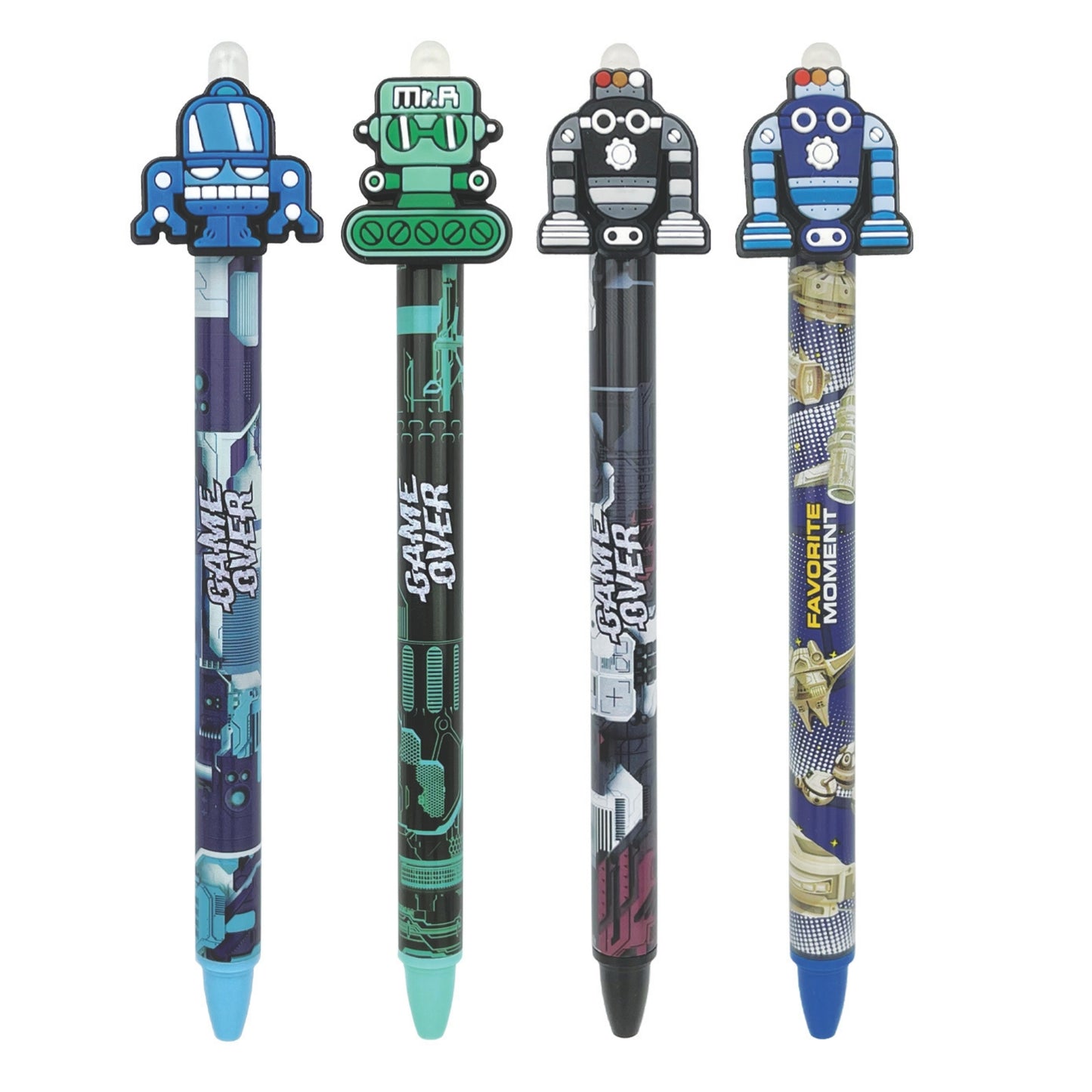 Set pix care se sterge cu snap si 2 rezerve, Upsy Robot (blister)
