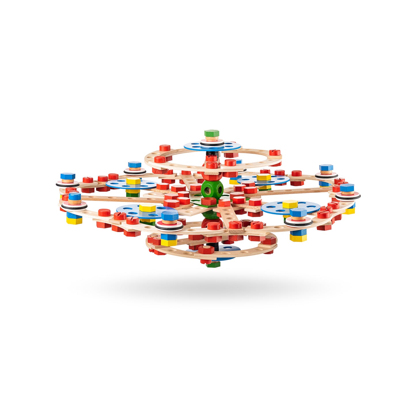 Jucarie din lemn - Set constructie inginer (340 piese)