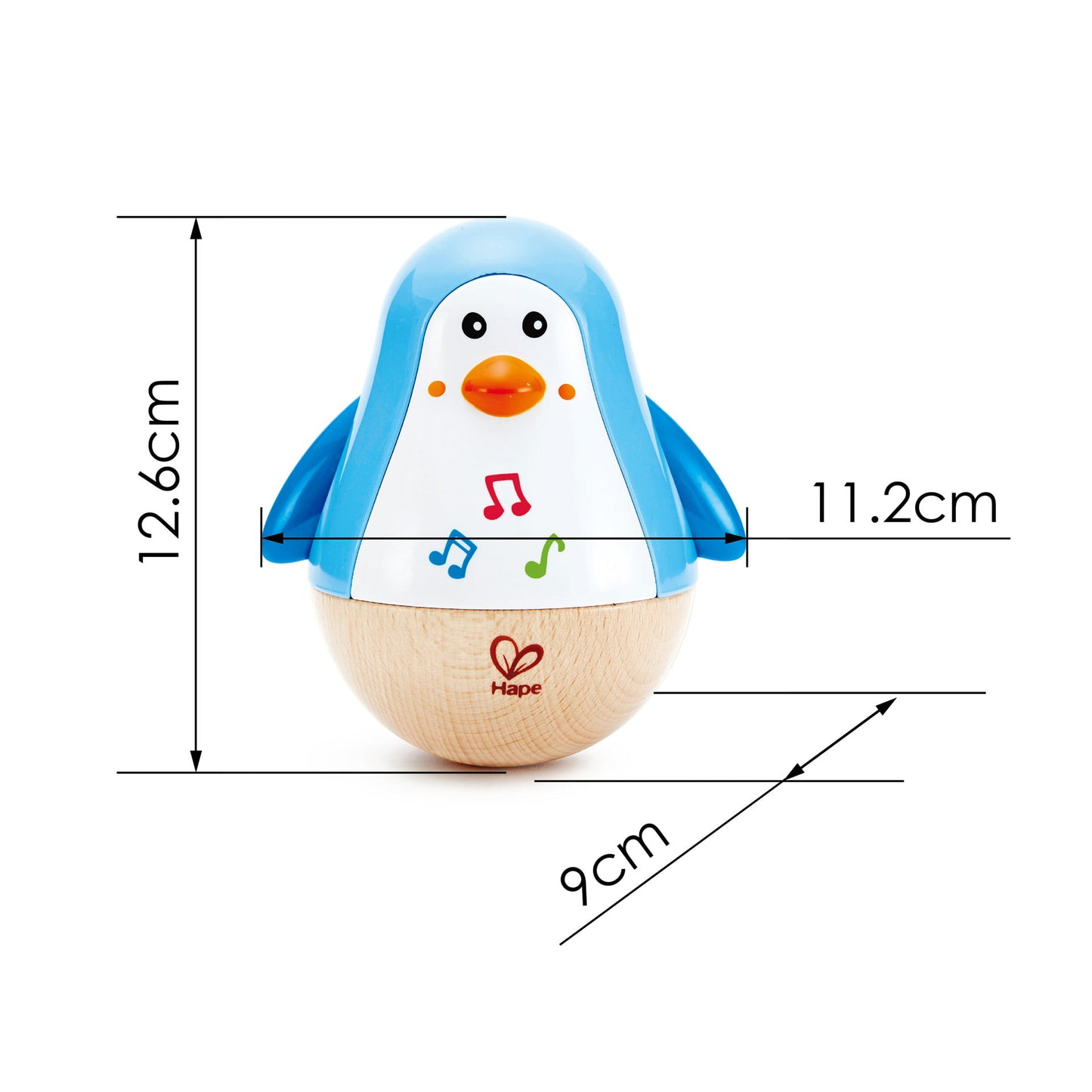Jucarie din lemn - Pinguin Hopa Mitica