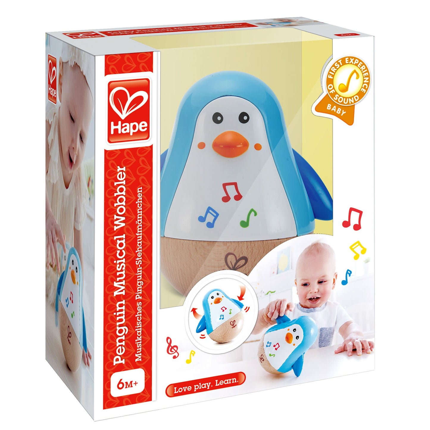 Jucarie din lemn - Pinguin Hopa Mitica