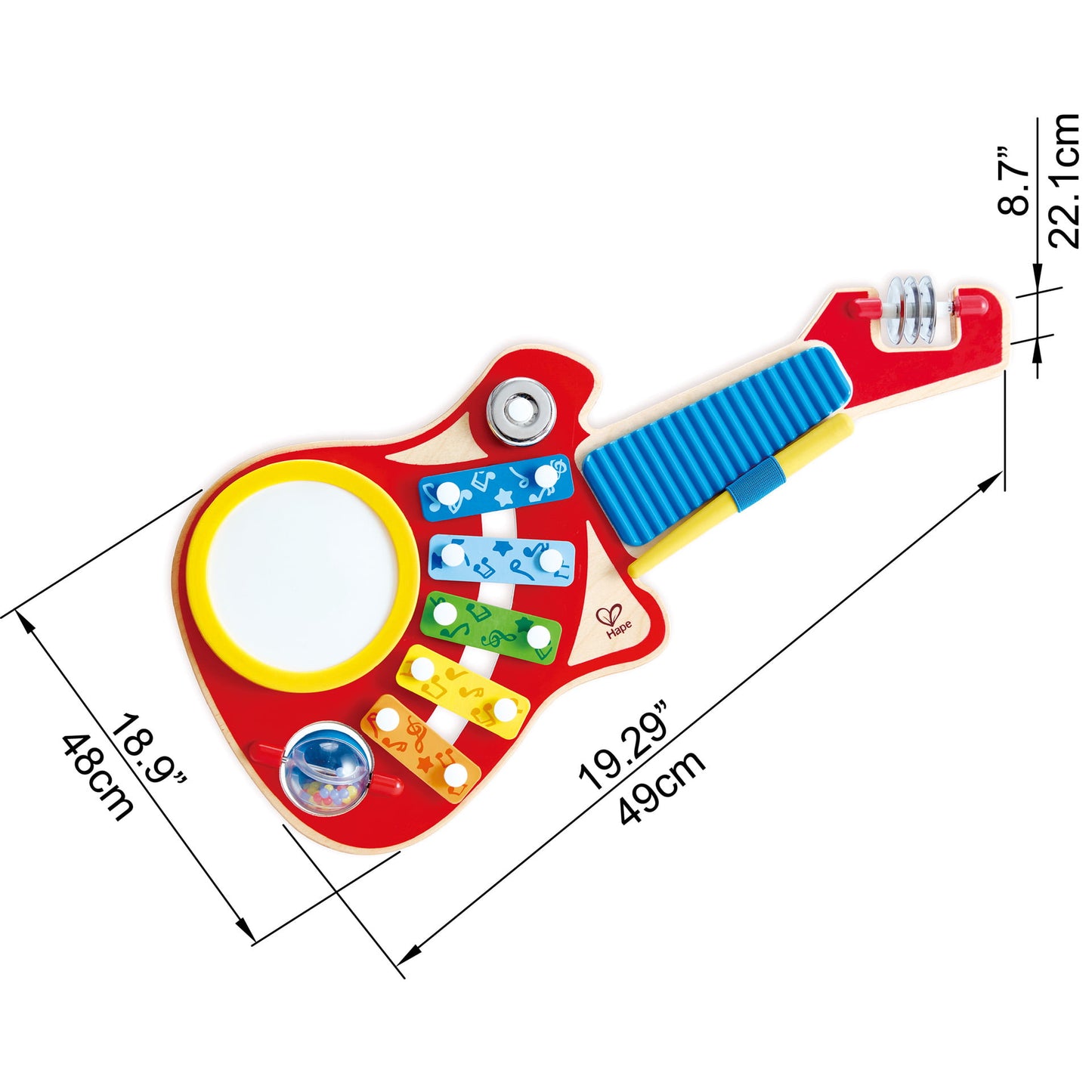 Jucarie din lemn - Set muzica 6 in 1