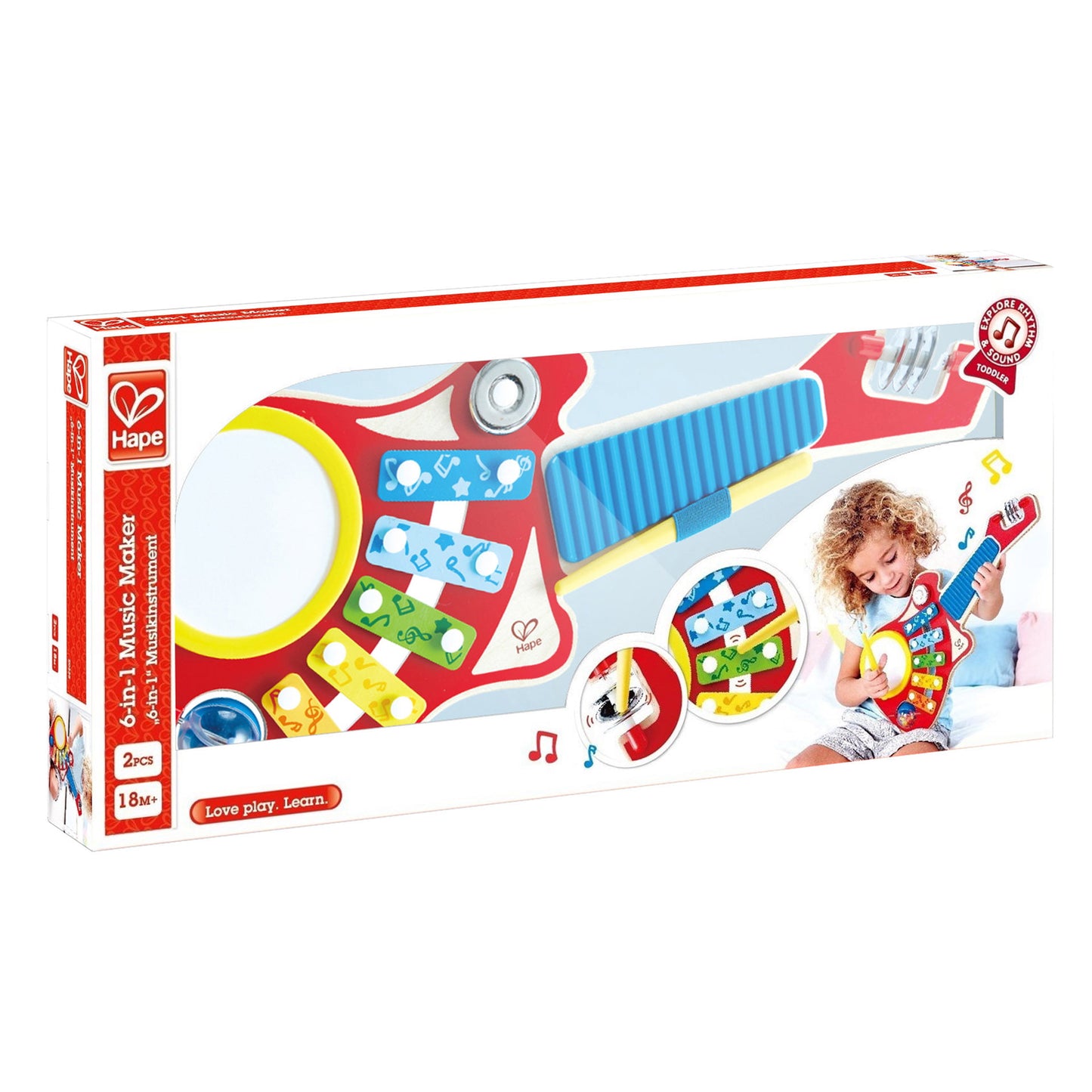 Jucarie din lemn - Set muzica 6 in 1