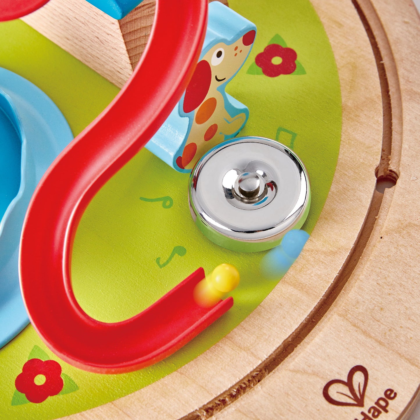 Jucarie din lemn - Labirint magnetic 3D