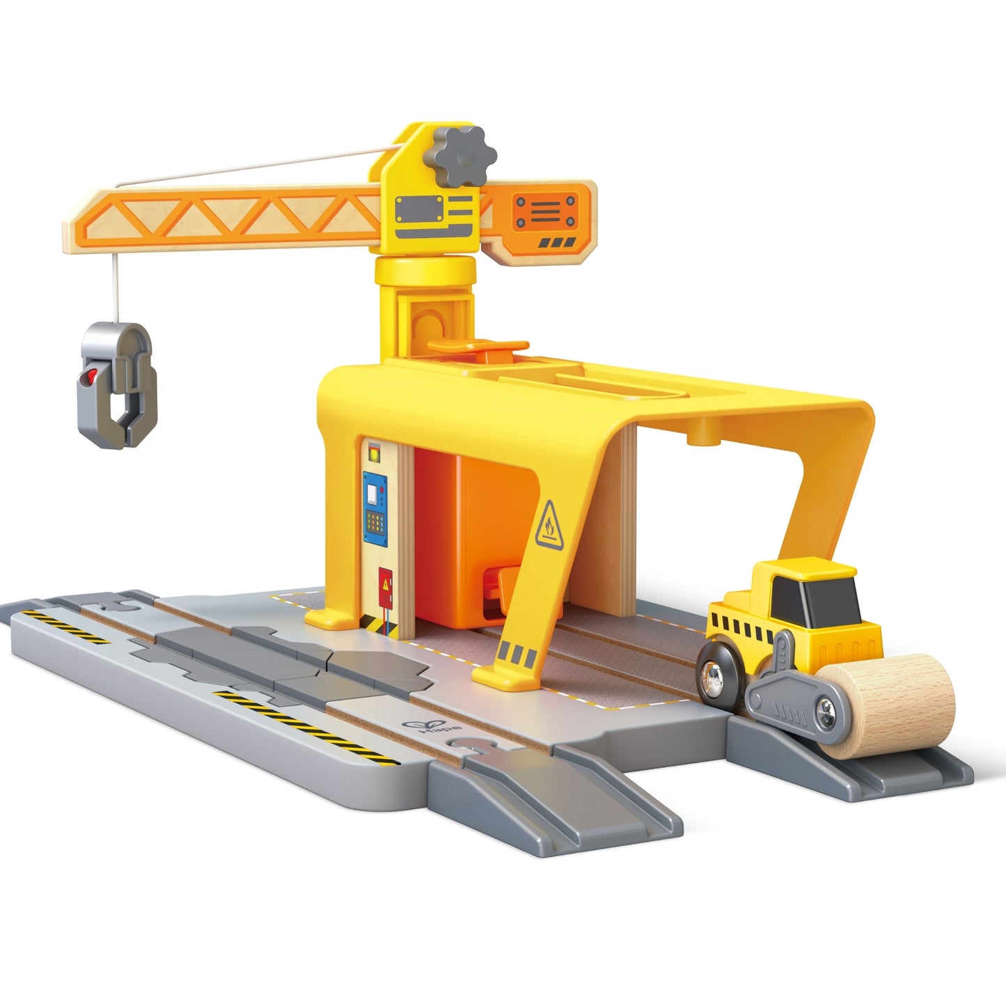 Jucarie din lemn - Set constructii macarale feroviare