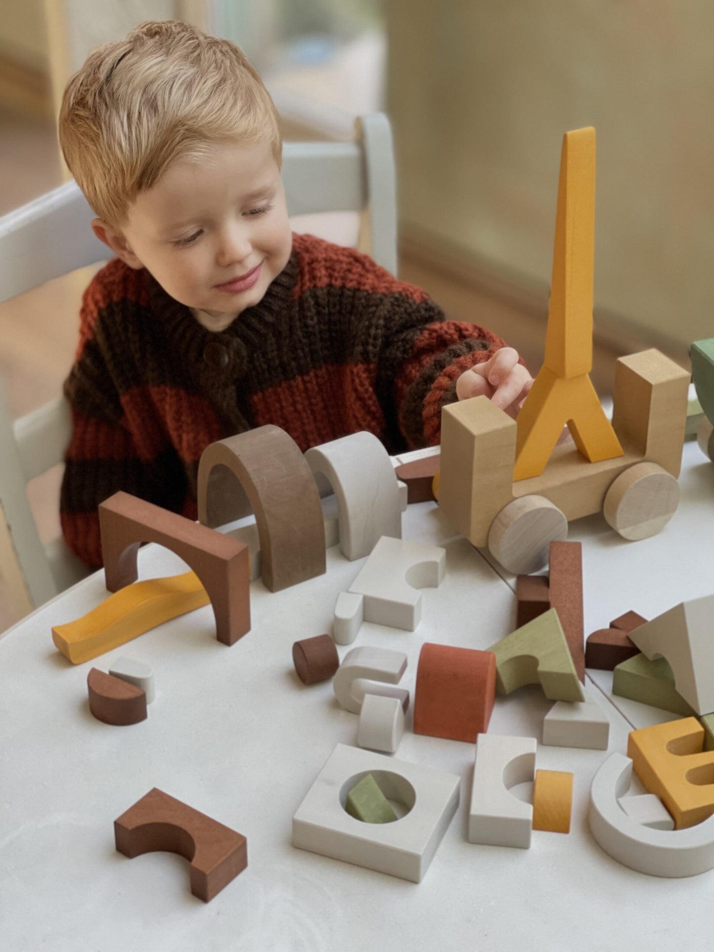 Jucarie din lemn - Blocuri puzzle