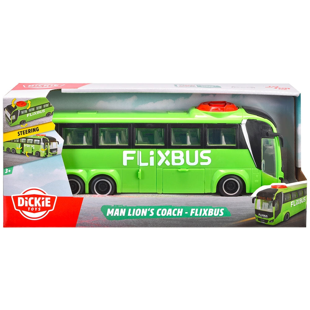 Autobuz Dickie Toys MAN Lion's Coach 26,5 cm Flixbus verde