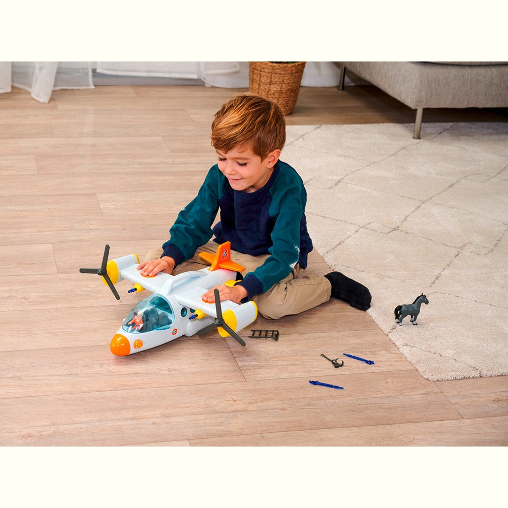 Avion Simba Fireman Sam Swift Rescue 42 cm cu figurine si accesorii