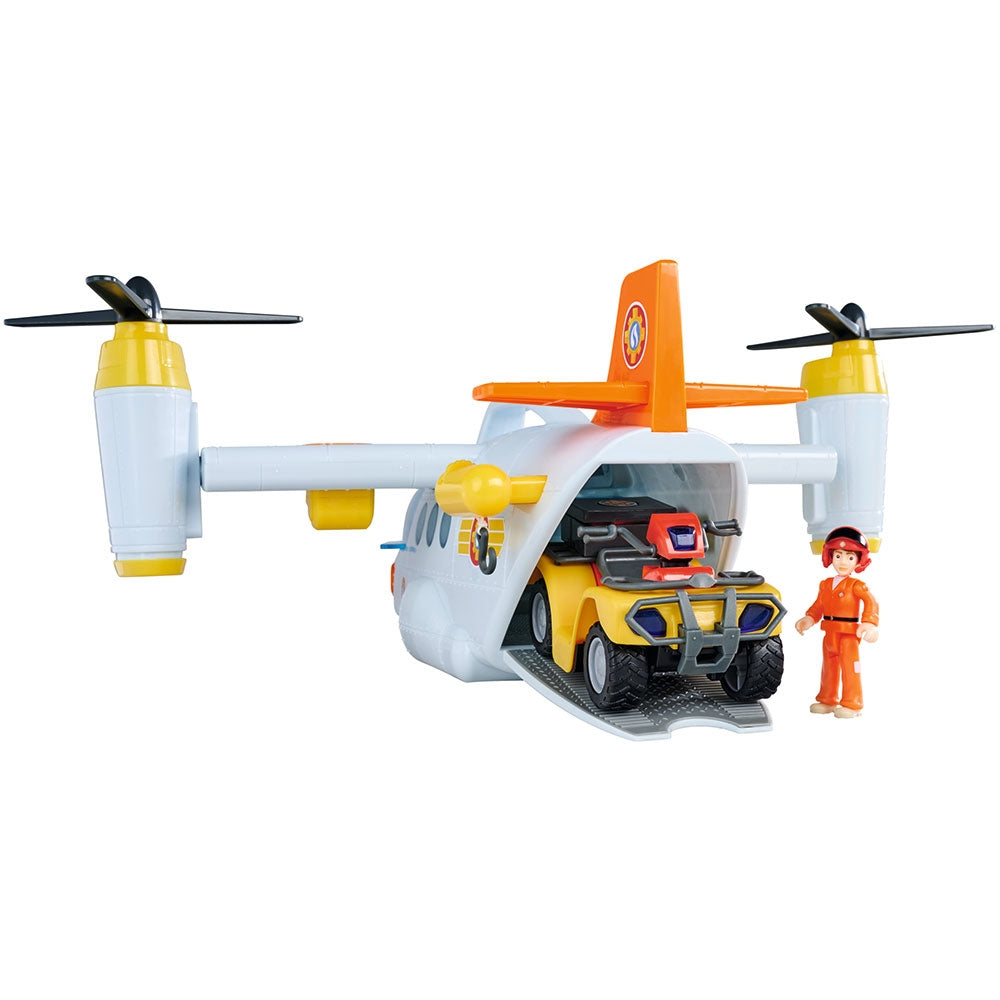 Avion Simba Fireman Sam Swift Rescue 42 cm cu figurine si accesorii