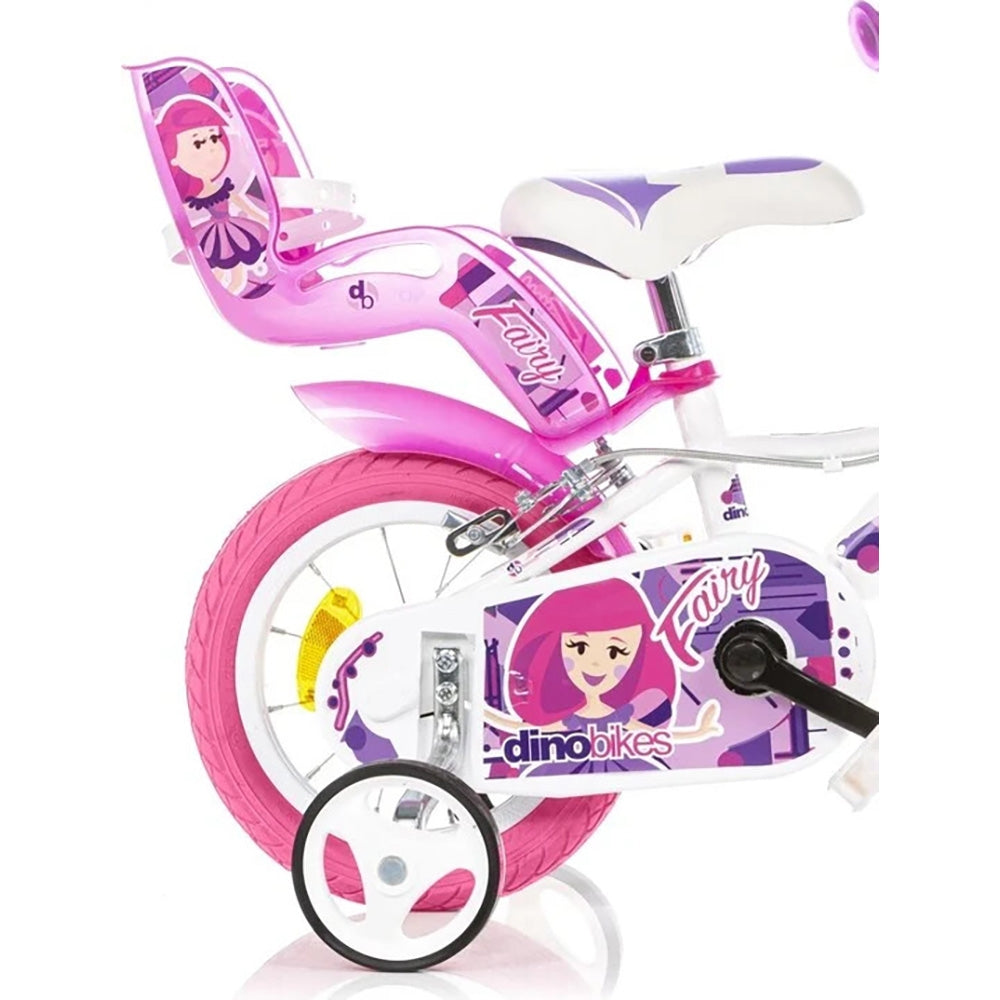 Bicicleta copii Dino Bikes 12' Fairy alb
