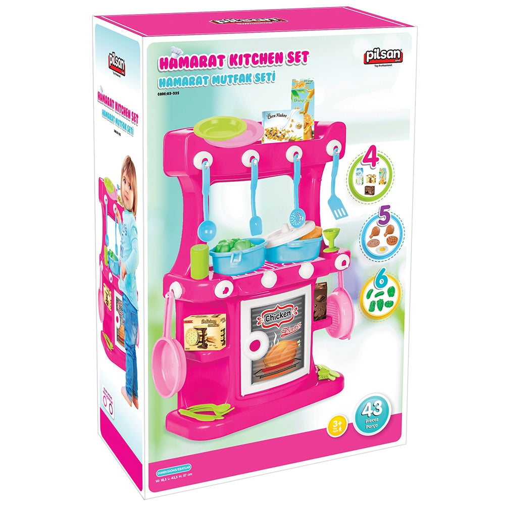 Bucatarie Pilsan Hamarat Kitchen Set pink