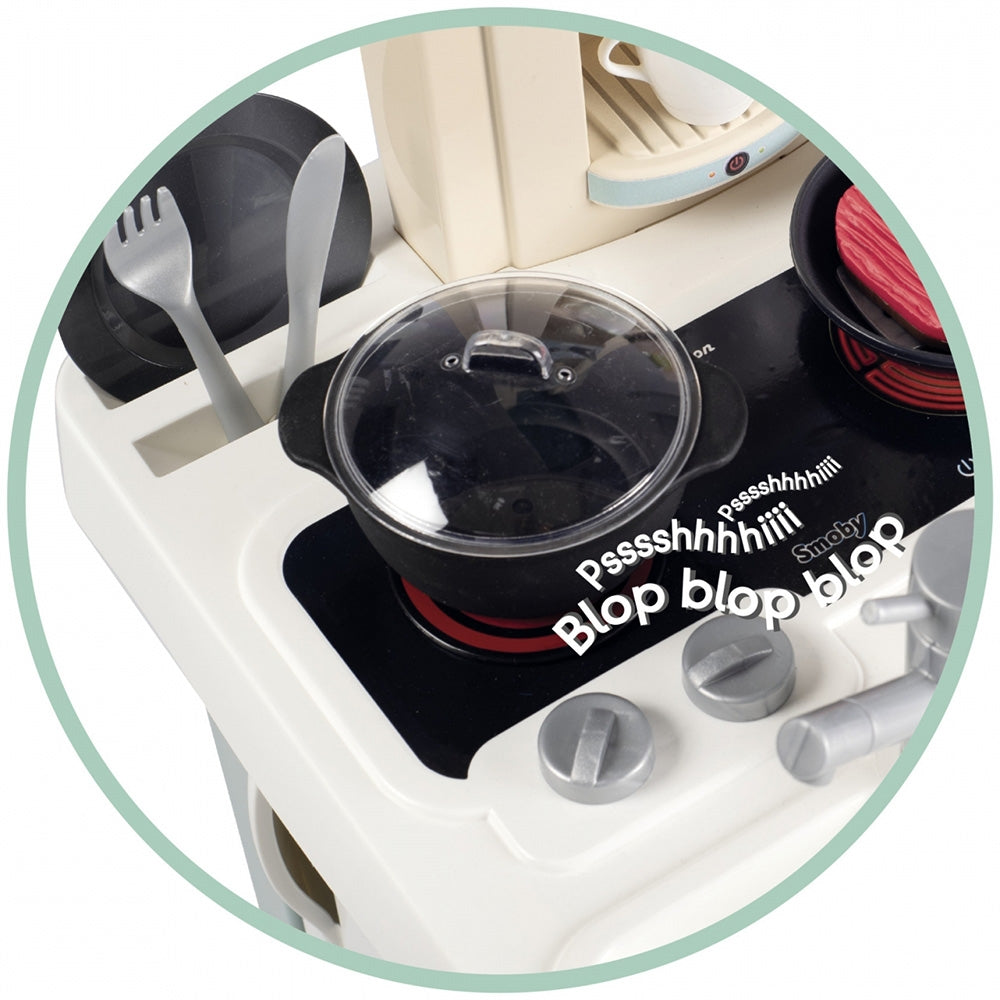 Bucatarie Smoby Cherry Kitchen cu 25 accesorii