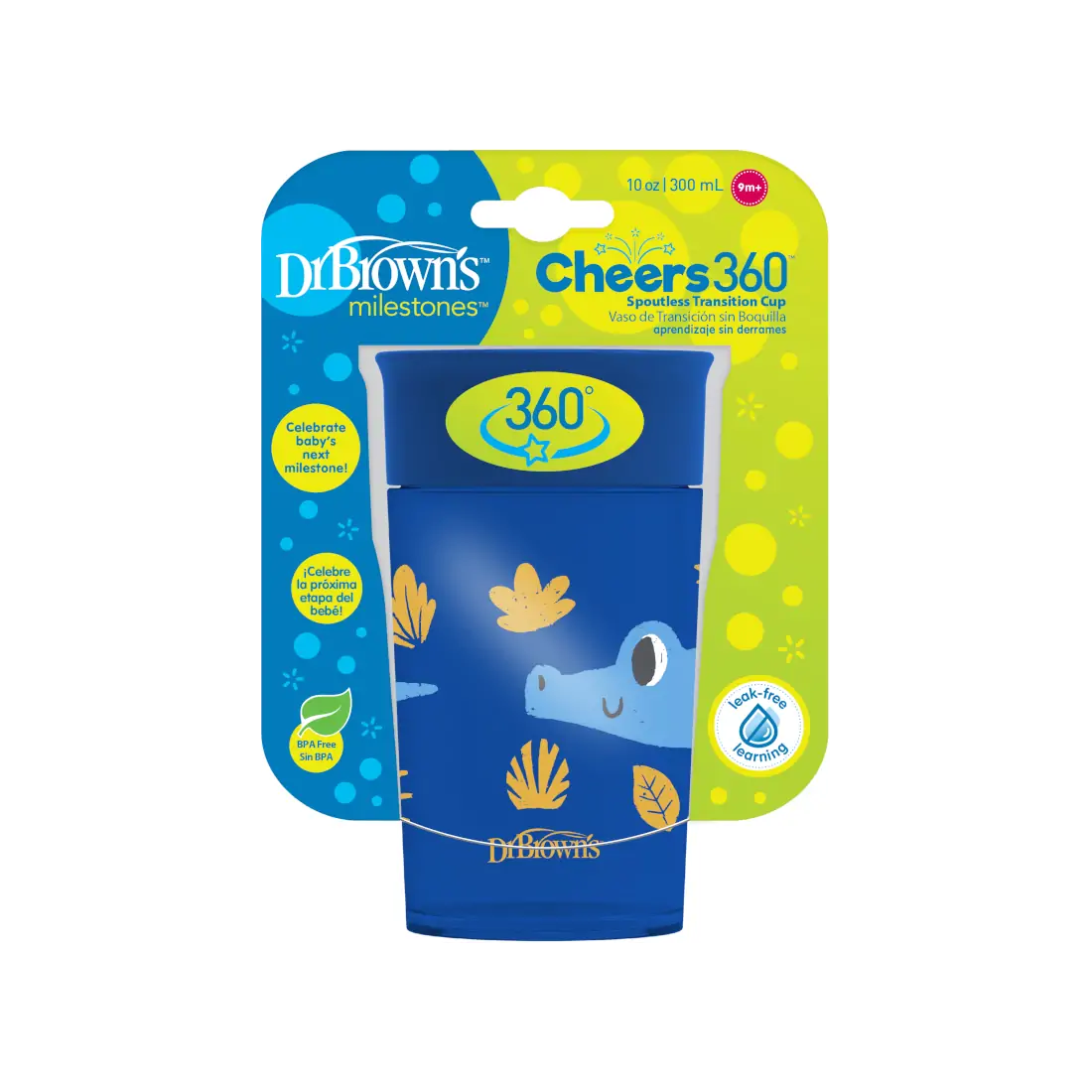 Canita Cheers 360, 300 ml. Albastru, design, BPA Free