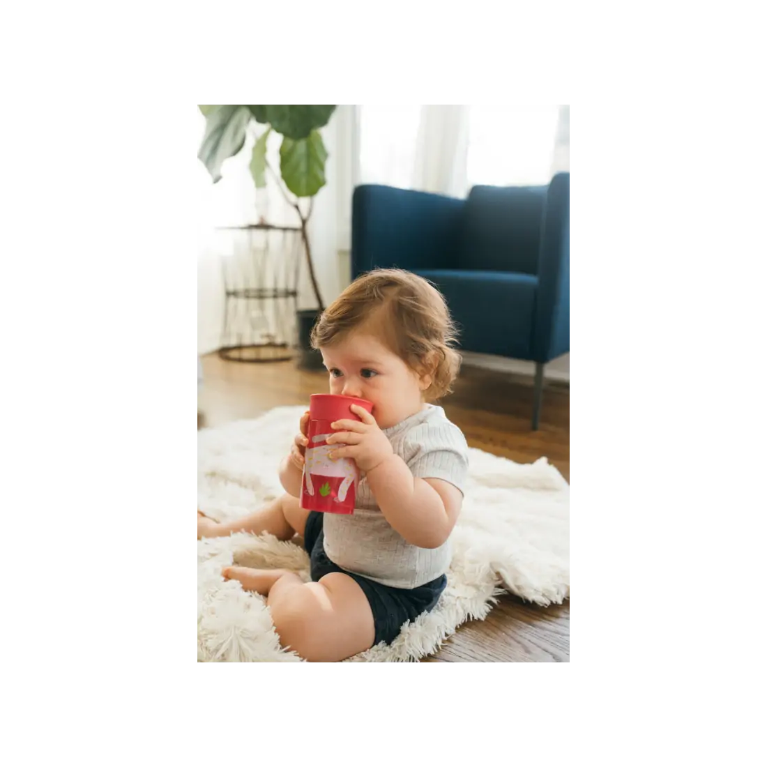 Canita Cheers 360, 300 ml. Rosu, design, BPA Free