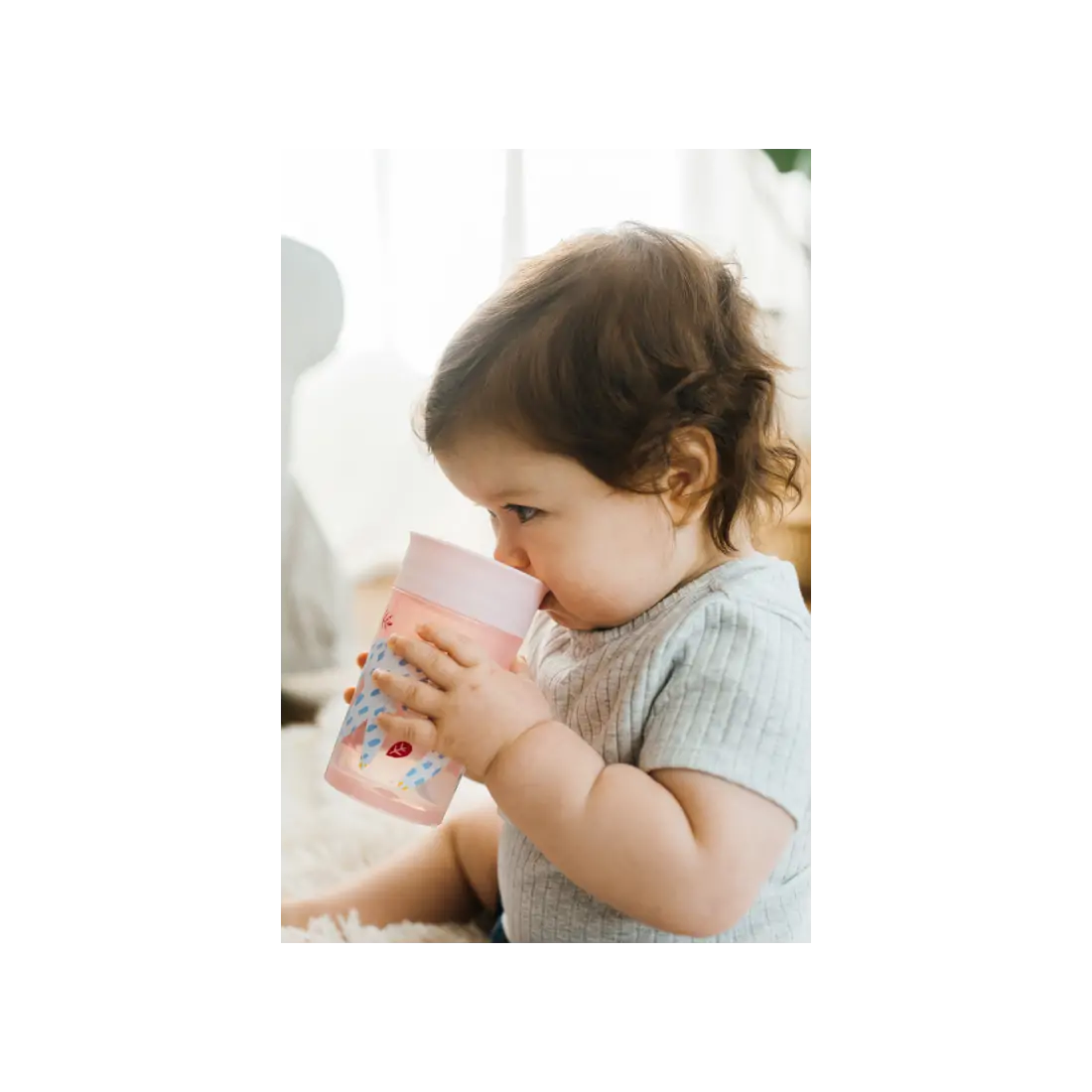Canita Cheers 360, 300 ml. Roz, design, BPA Free