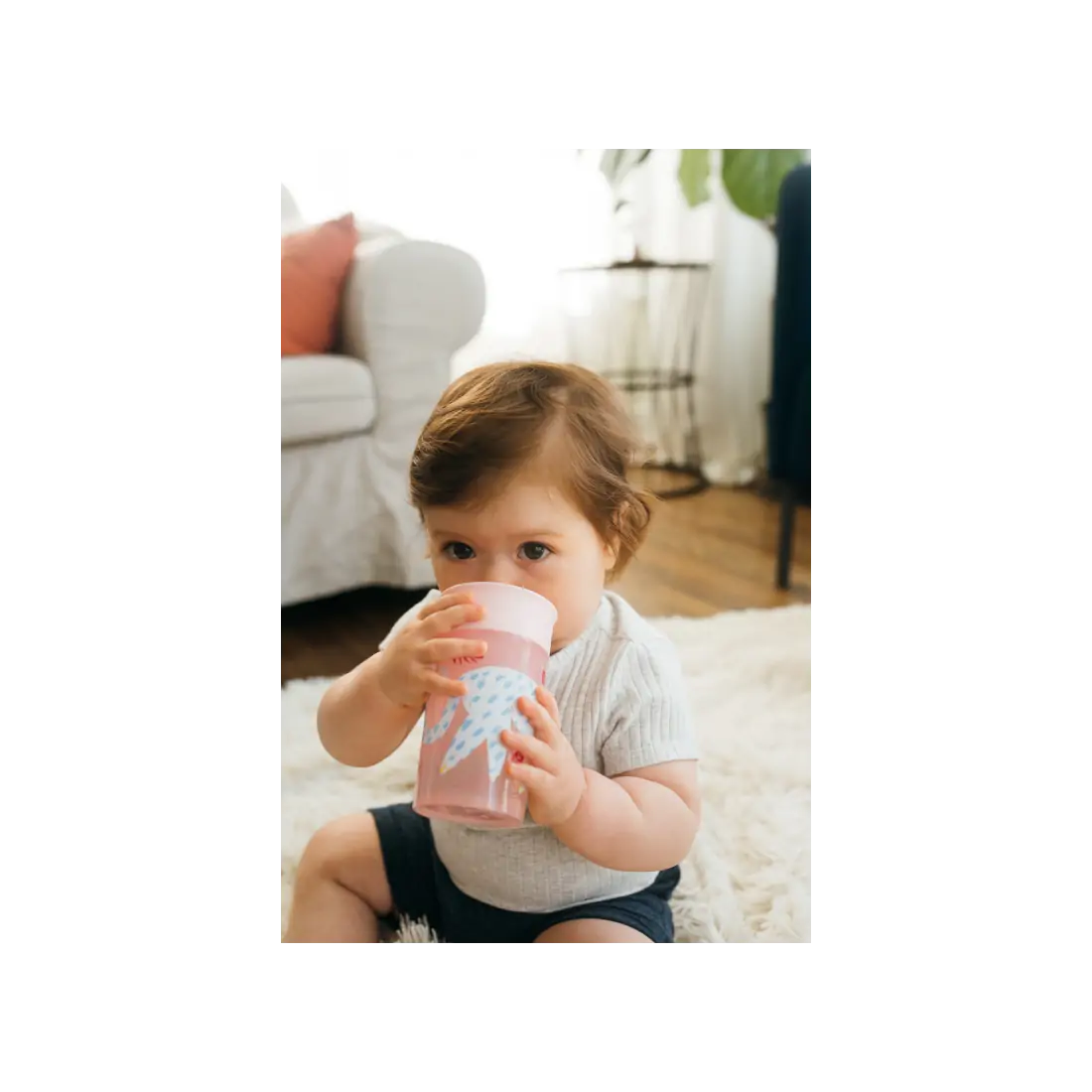Canita Cheers 360, 300 ml. Roz, design, BPA Free