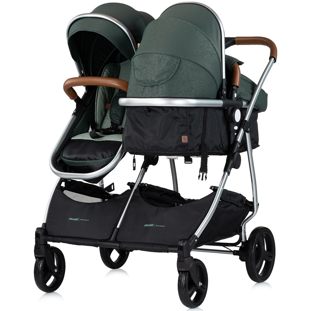 Carucior gemeni Chipolino Duo Smart 2 in 1 basil