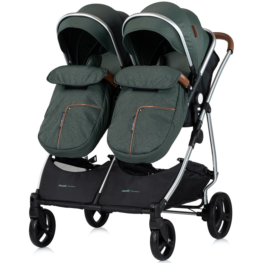 Carucior gemeni Chipolino Duo Smart 2 in 1 basil