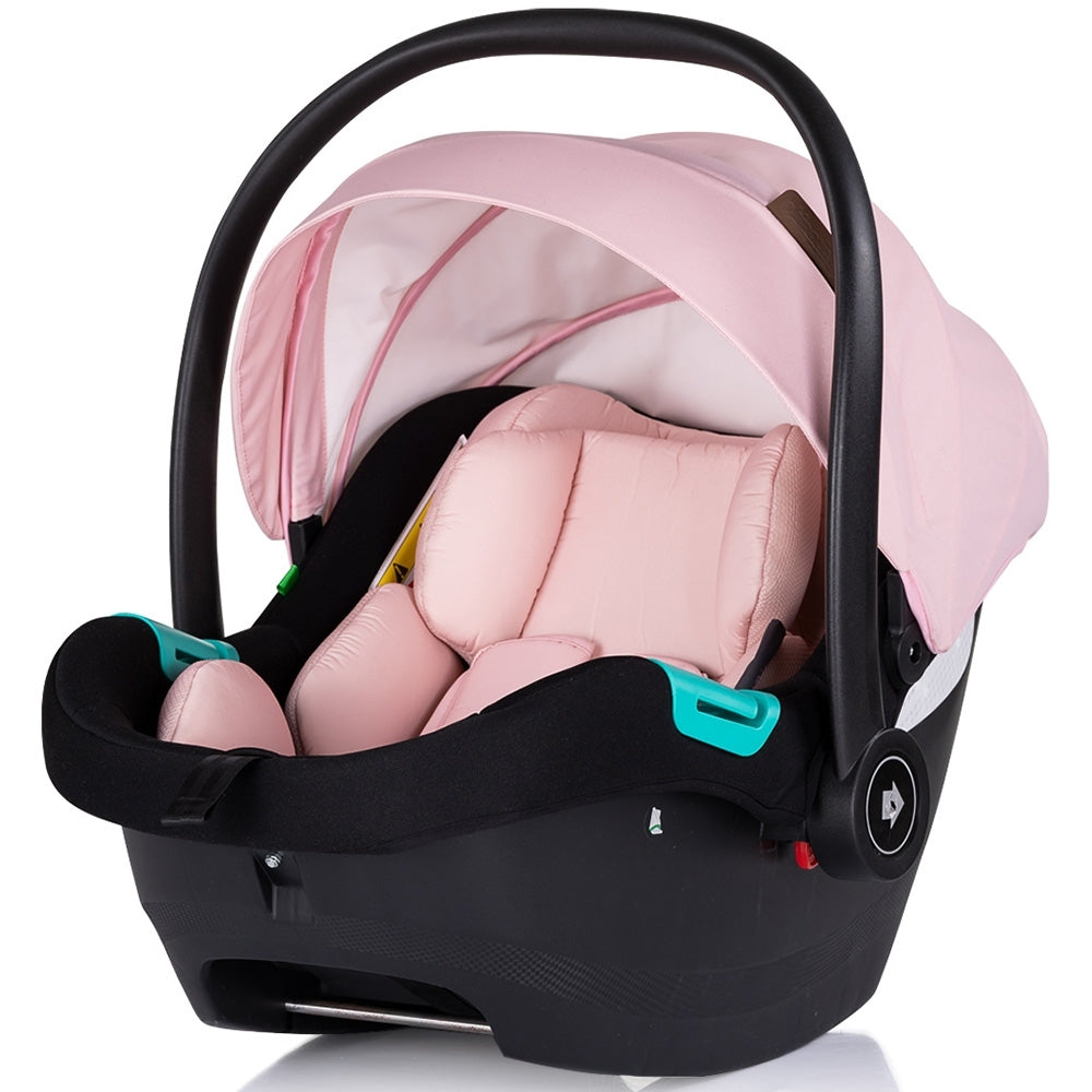 Carucior gemeni Chipolino Duo Smart 3 in 1 pink marshmallow