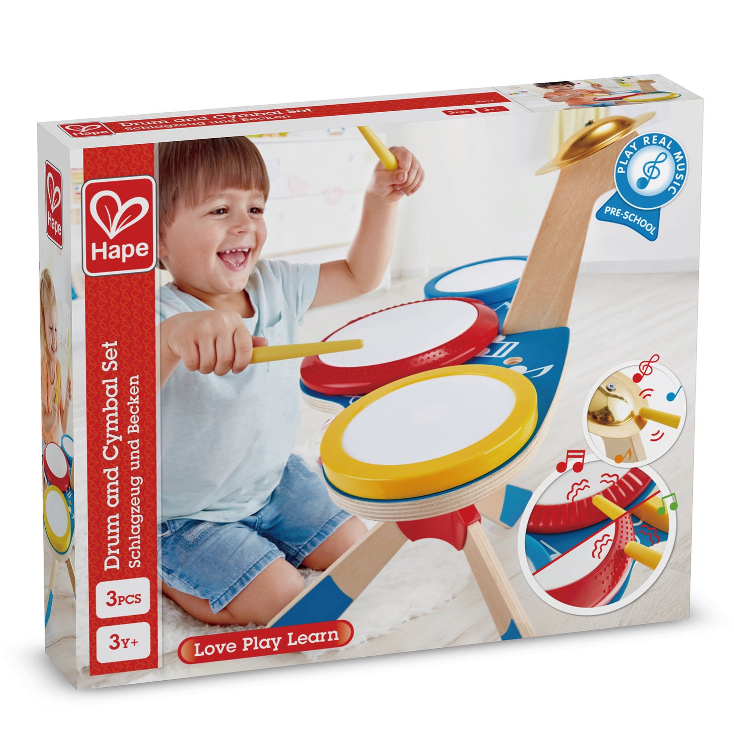 Jucarie din lemn - Set de tobe