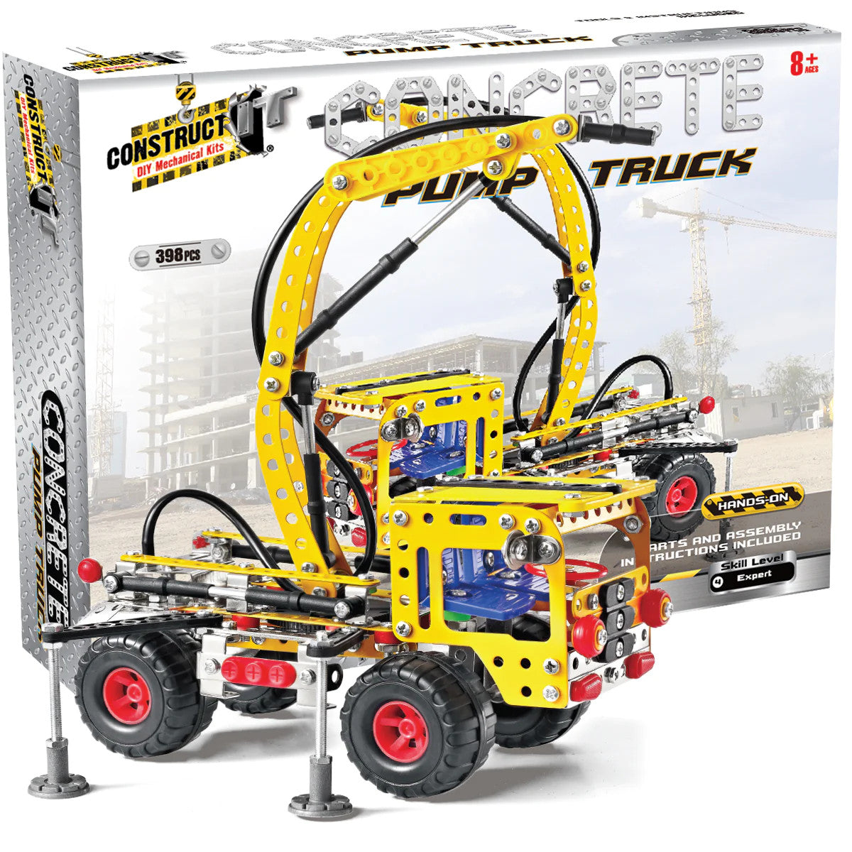 Kit STEM Camion cu pompa pentru turnat ciment, nivel avansat
